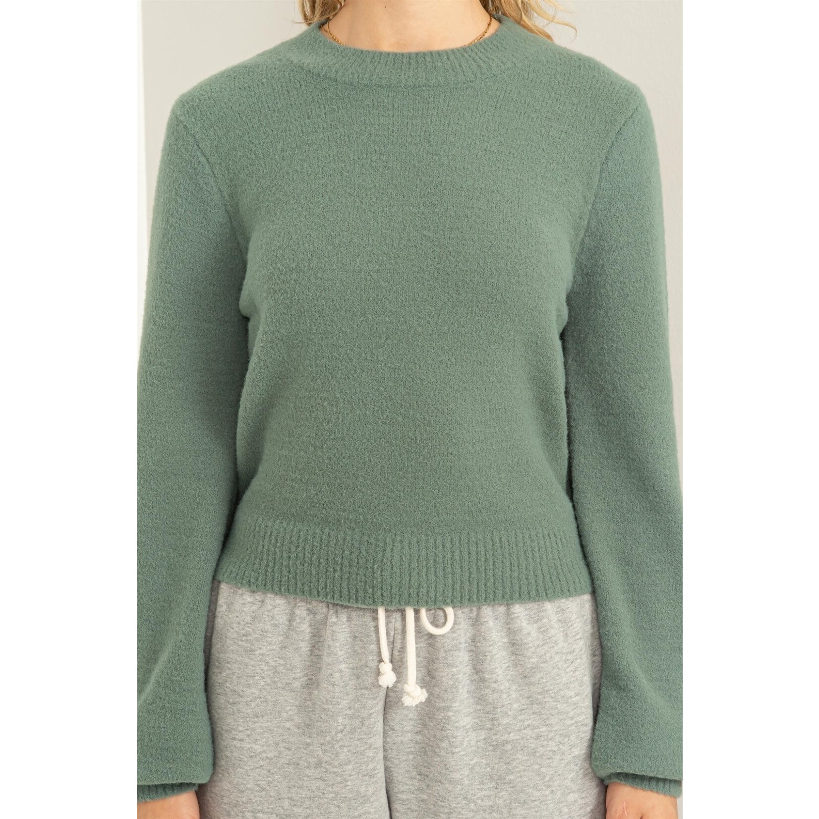 Hyfve Hyfve Cropped Long Sleeve Sweater