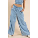 Sadie Sage Its Pouring Elastic Drawstring Pant