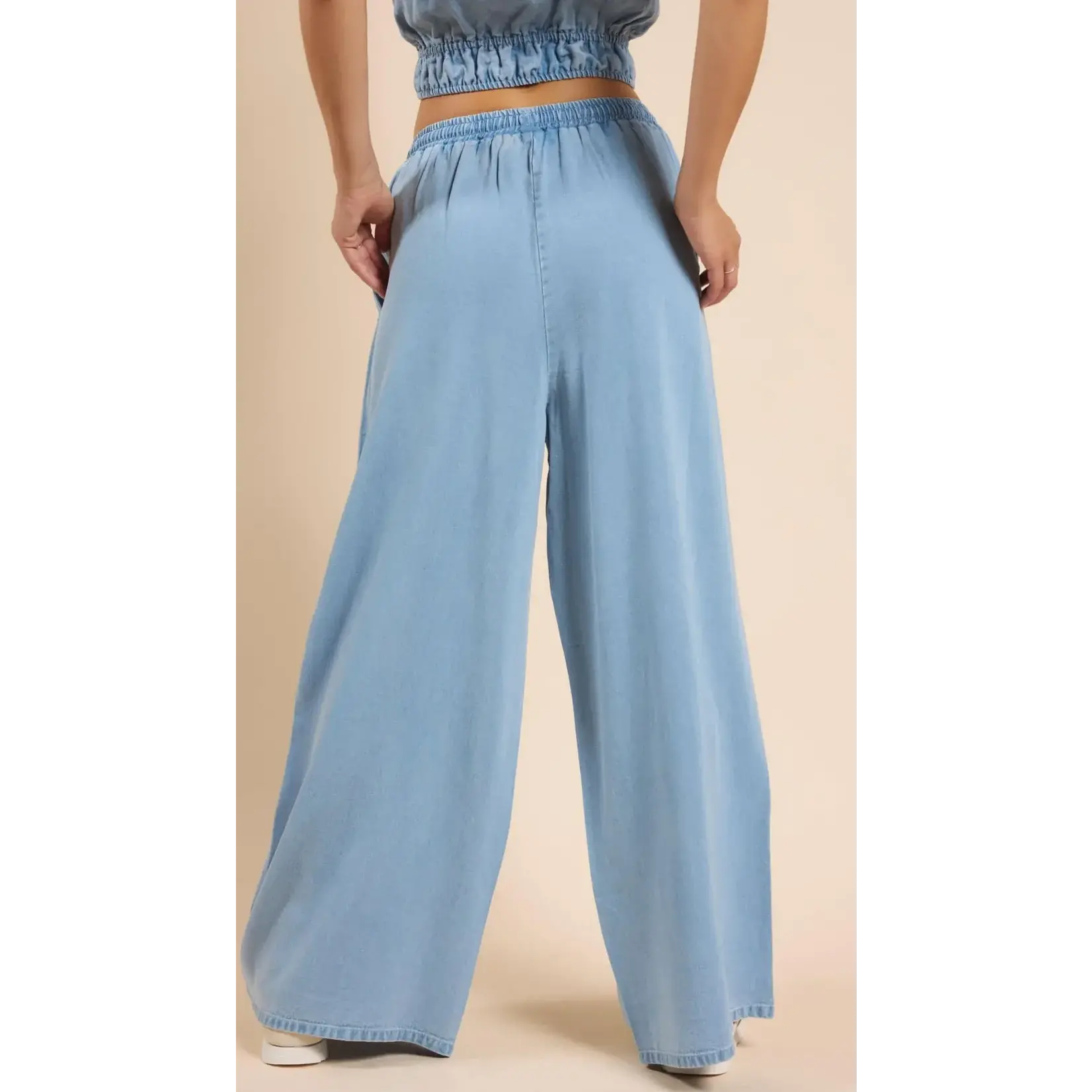 Sadie Sage Its Pouring Elastic Draawstring Pant