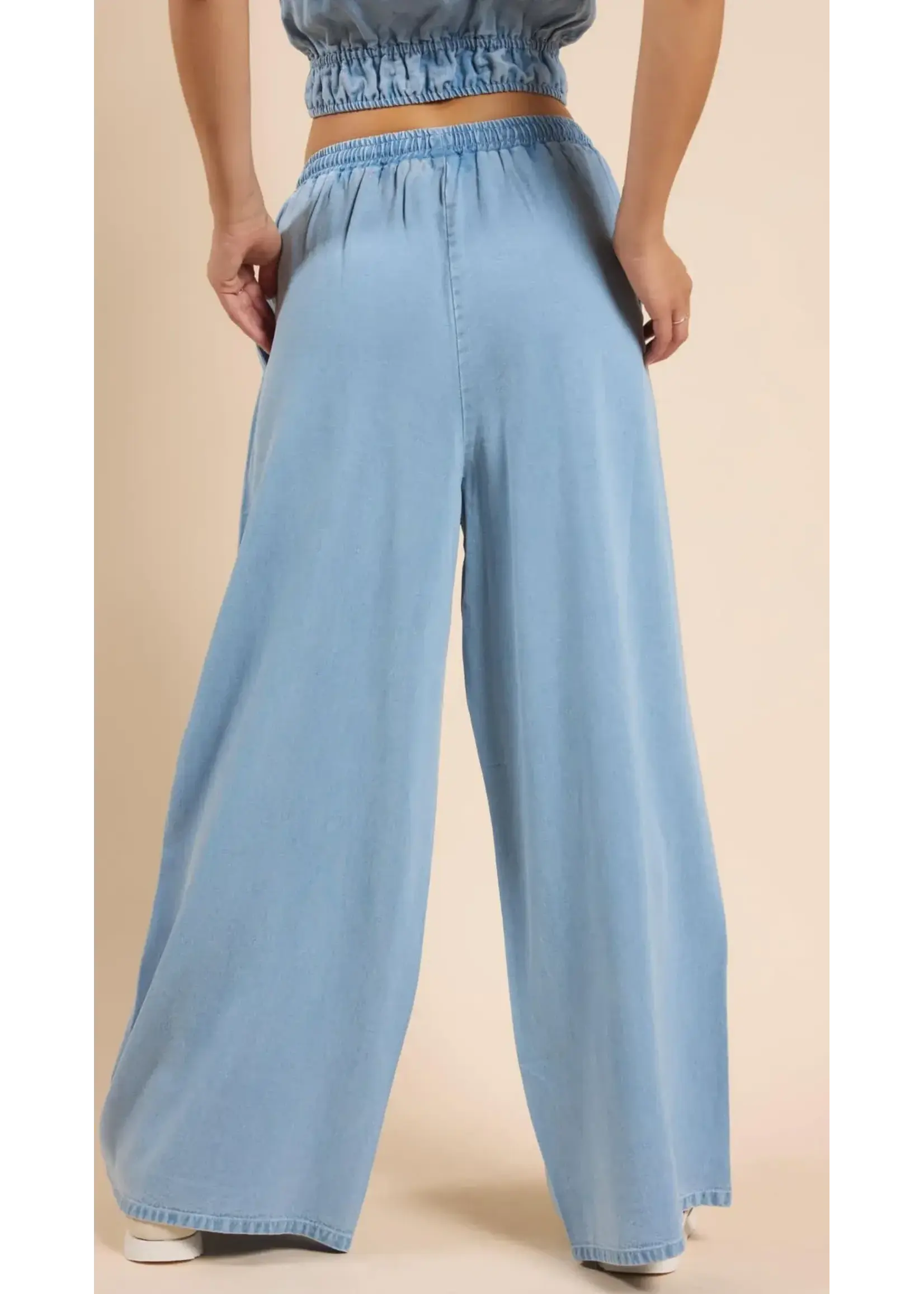 Sadie Sage Its Pouring Elastic Draawstring Pant