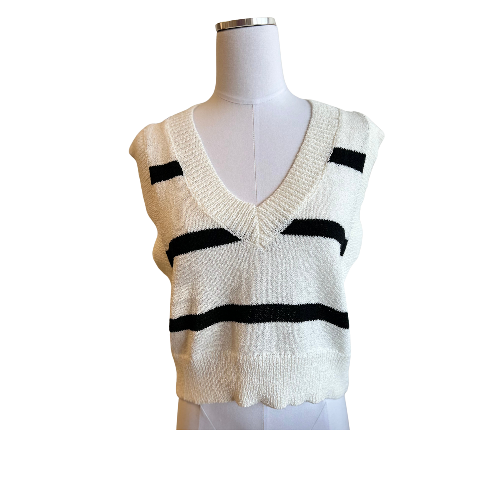 Hem & Thread  Stripe Sweater Vest