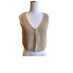 Hem & Thread Taupe Knit Vest
