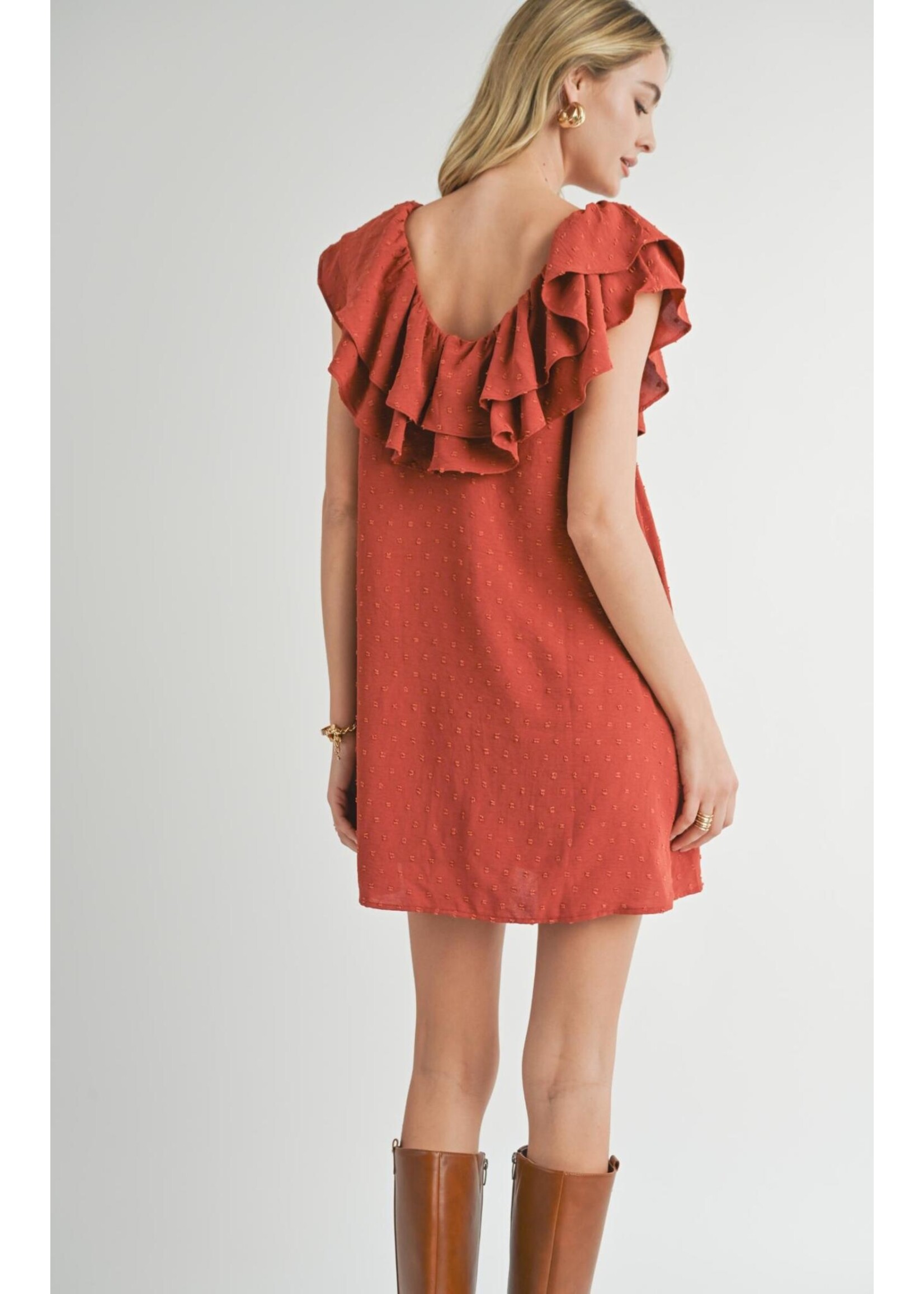 Sadie Sage SS Layered Ruffle Mini Dress