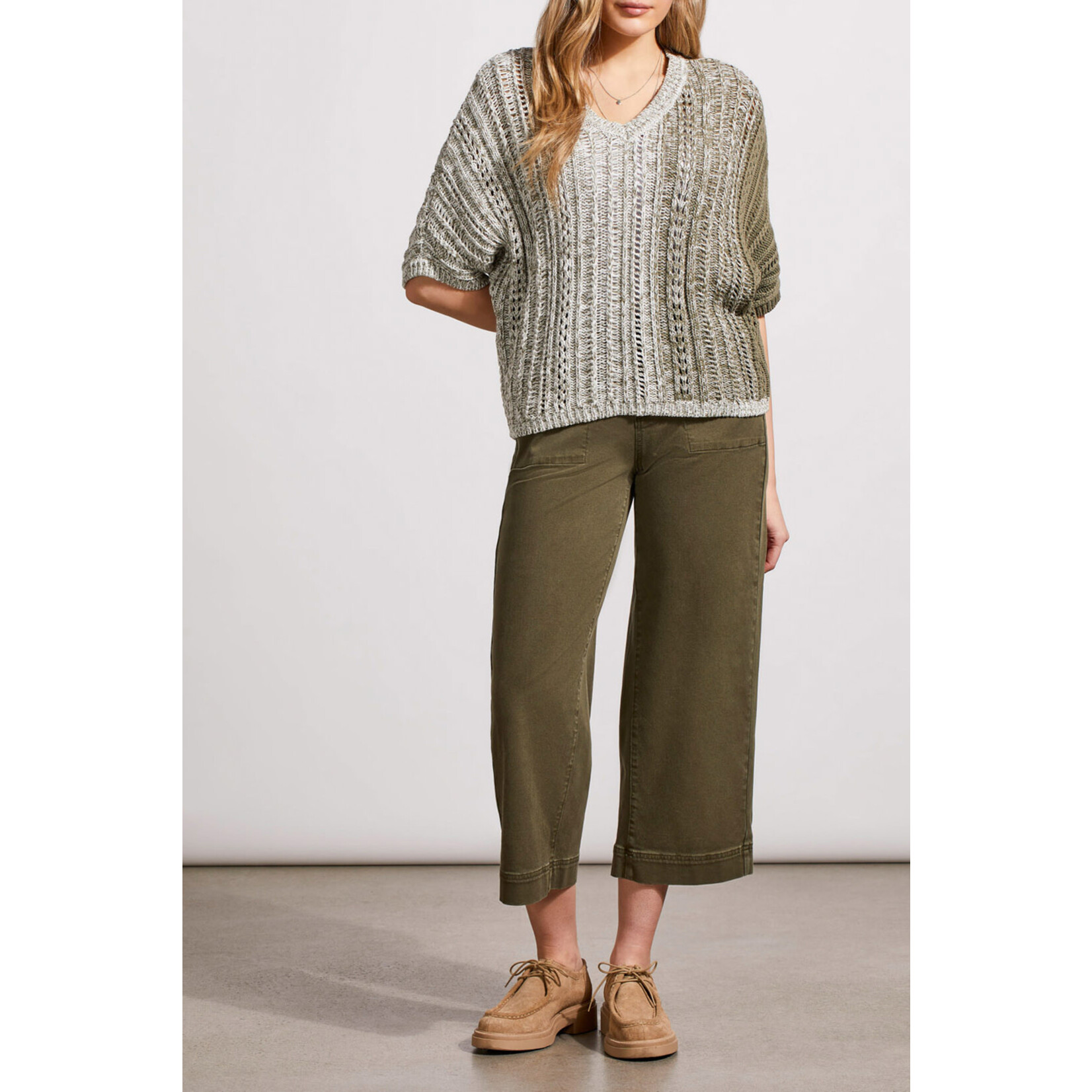 Tribal T Dolman Elbow Sleeve Sweater