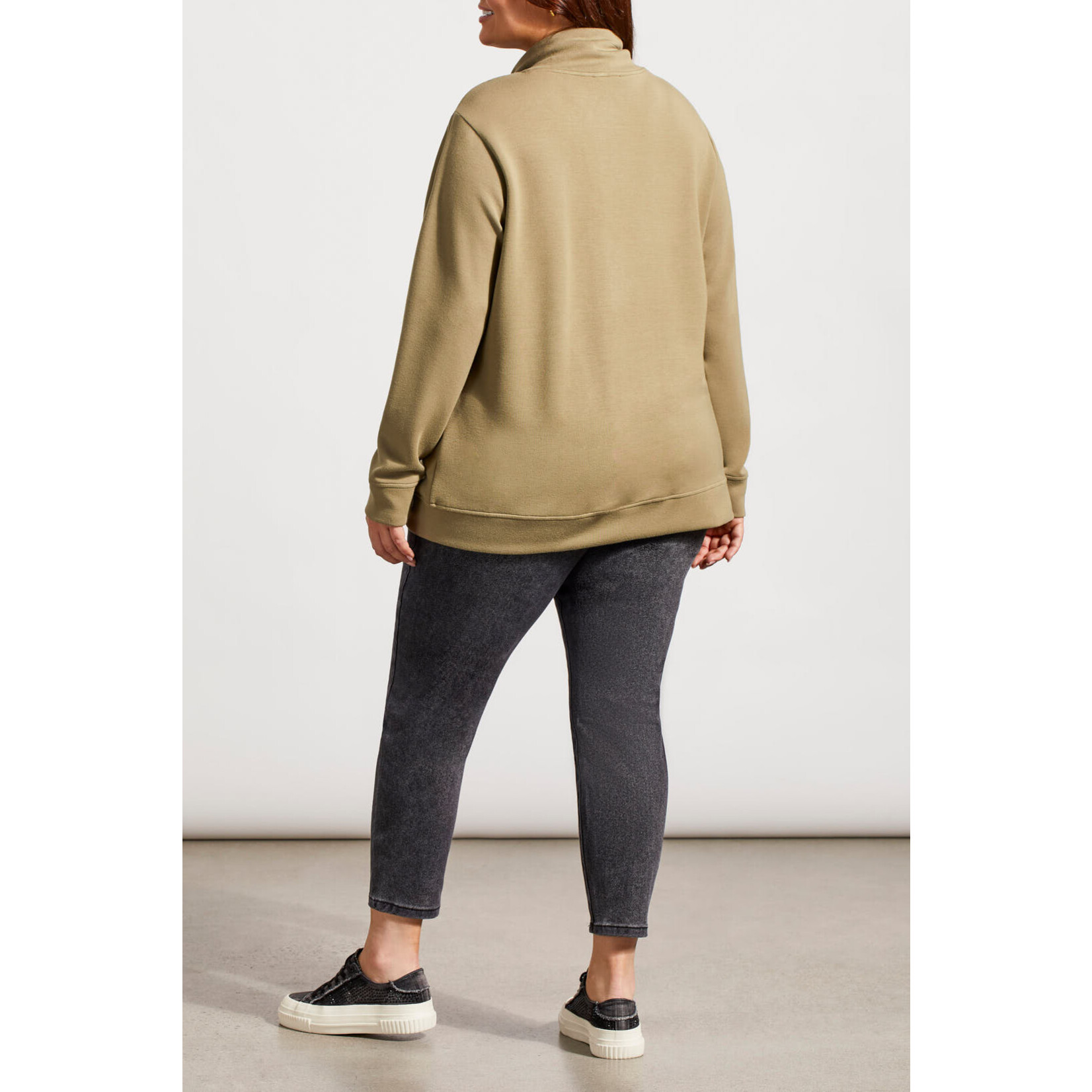 Tribal T Funnel Neck Top w/ Pockets