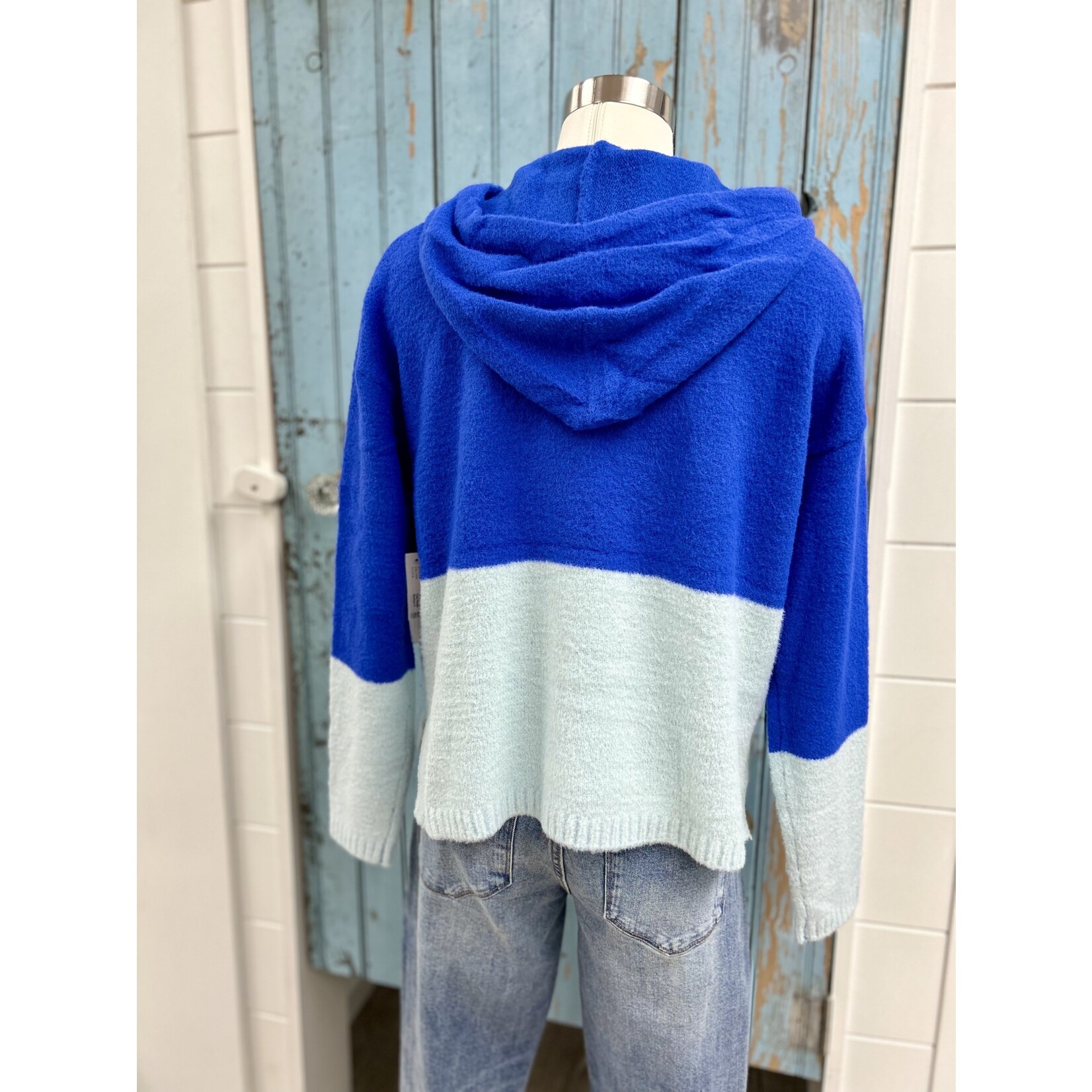 Theo & Spence TS Two Tone Fuzzy Hoodie