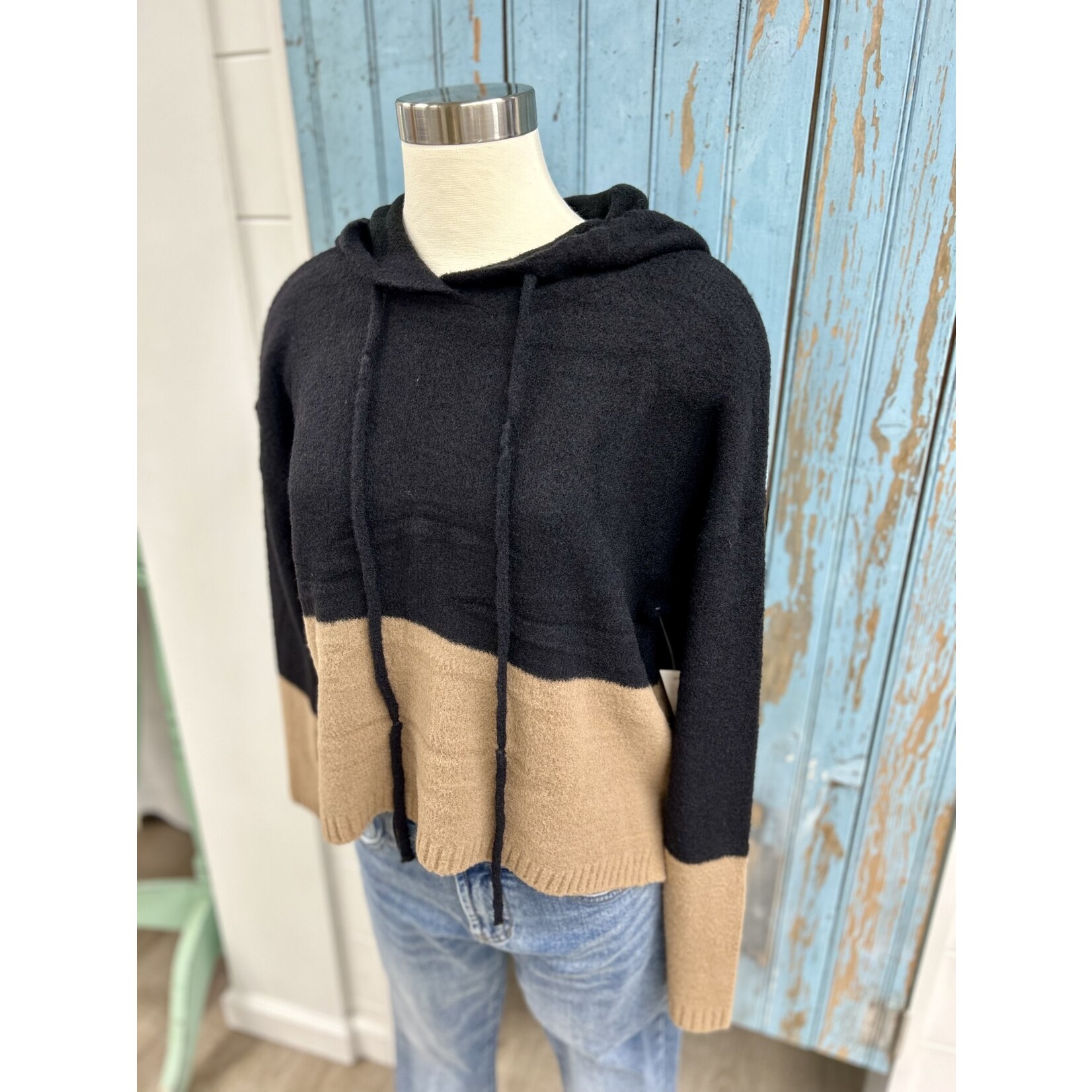 Theo & Spence TS Two Tone Fuzzy Hoodie