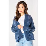 Dex Washed Indigo Cardigan