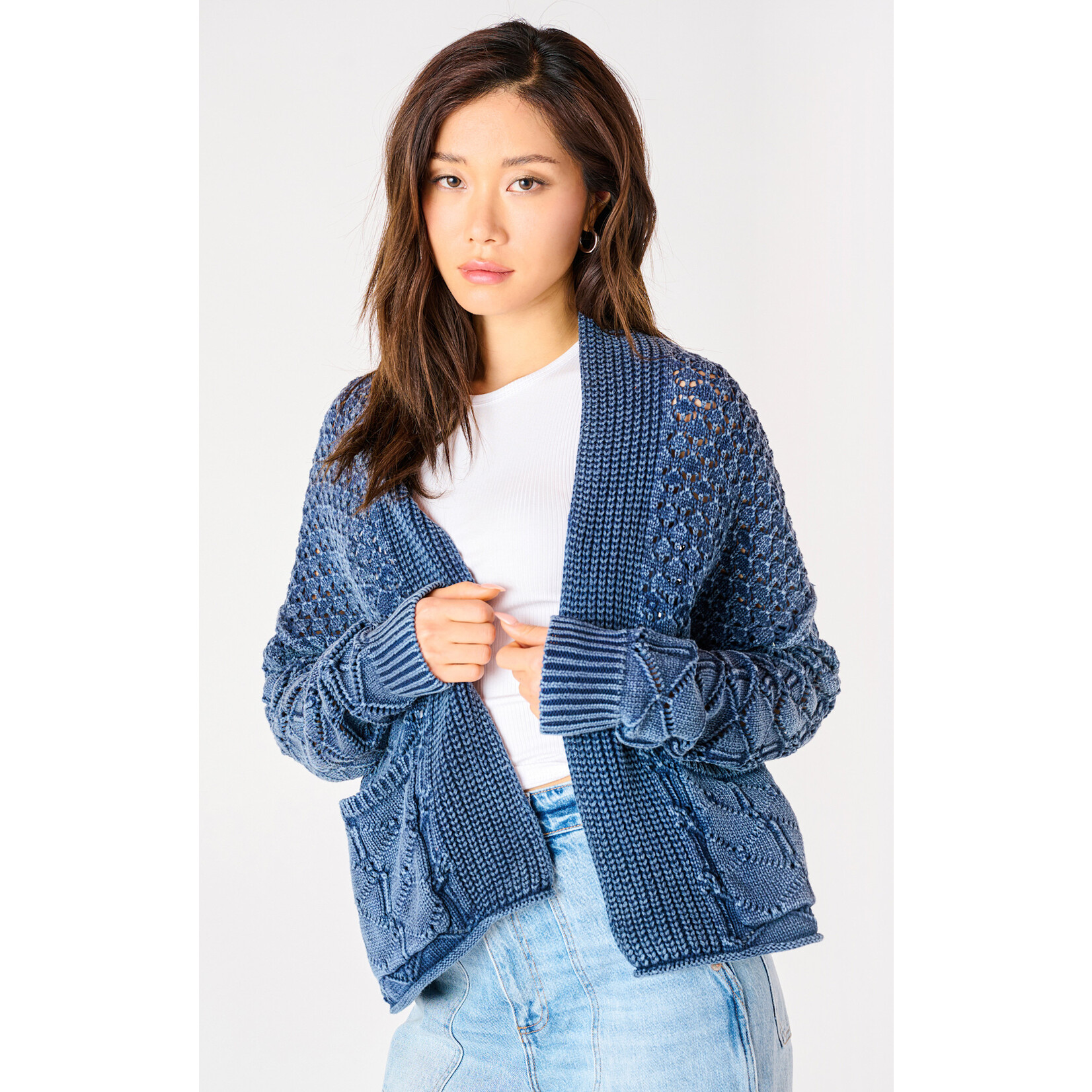 Dex Dex Washed Indigo Cardigan