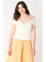Dex Off Shoulder Twist Top