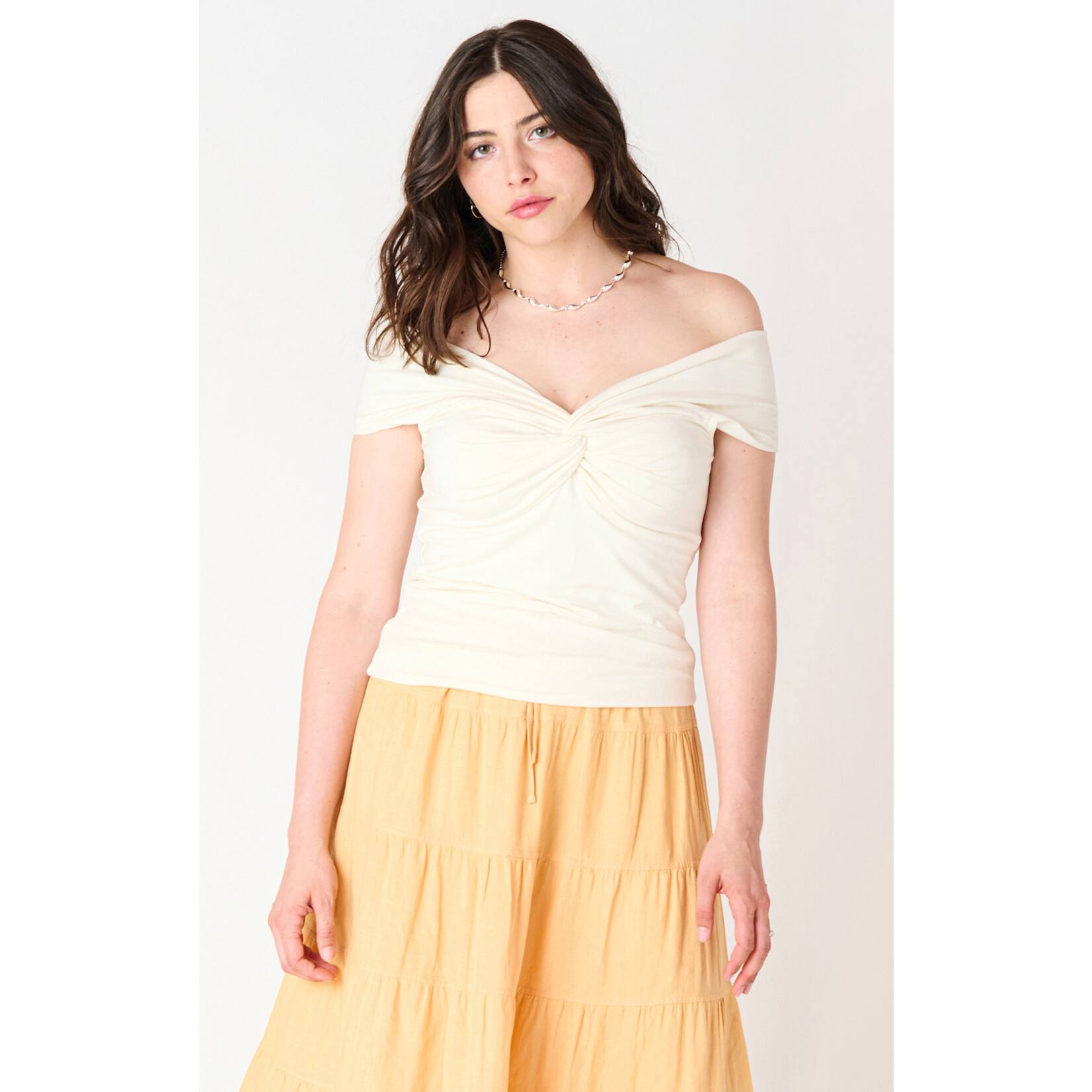 Dex Dex Off Shoulder Twist Top
