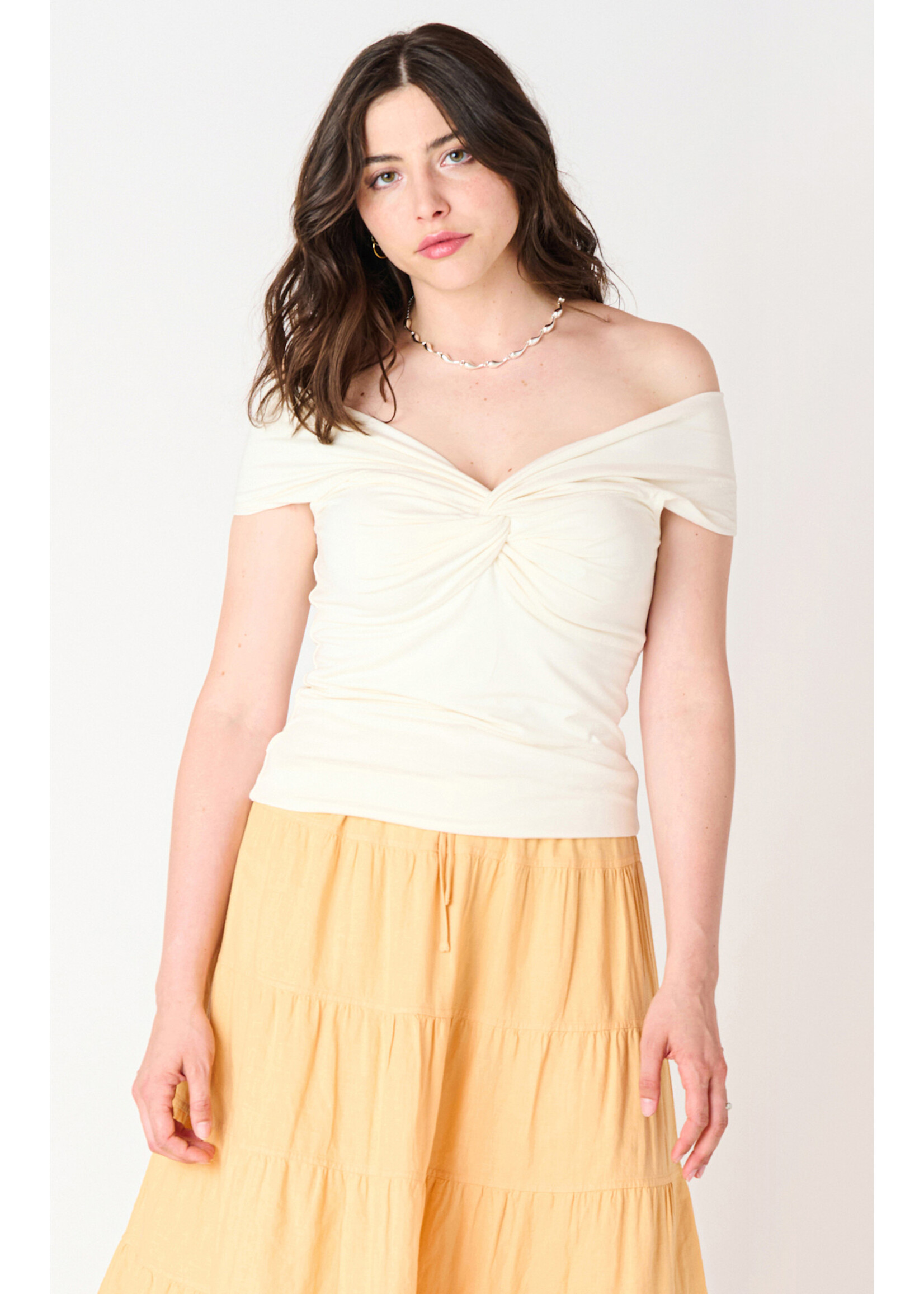 Dex Dex Off Shoulder Twist Top