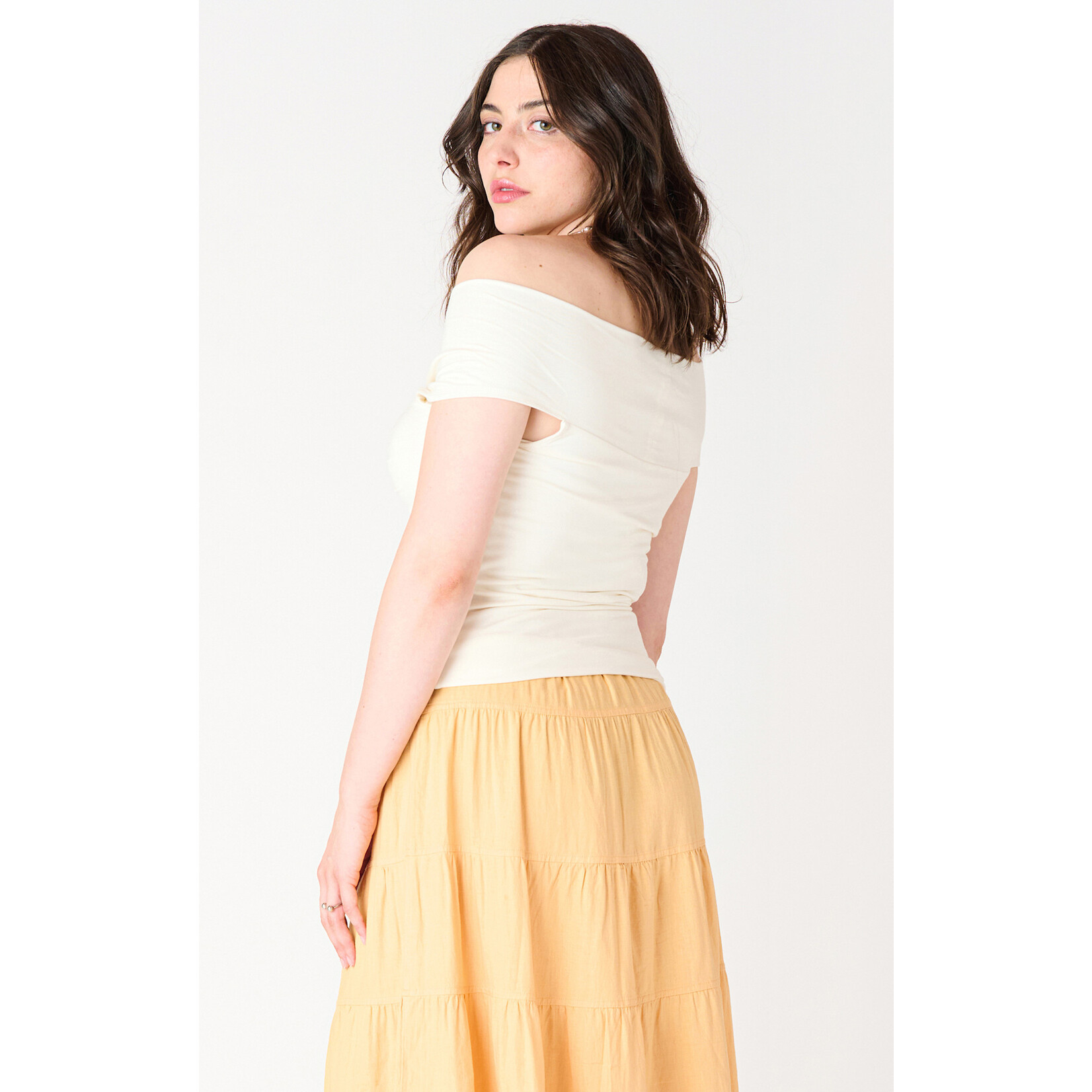 Dex Dex Off Shoulder Twist Top