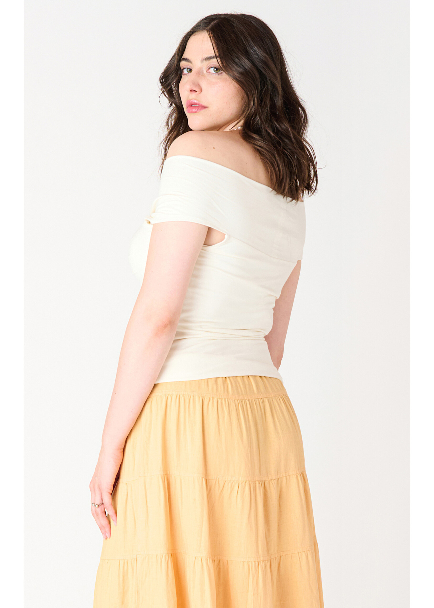 Dex Dex Off Shoulder Twist Top