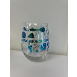 Lindsay Beach LBI Wine Glass