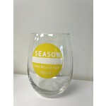 Lindsay LBT Beach Badge Wine Glass