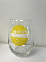 Lindsay LBT Beach Badge Wine Glass