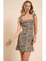 Sadie Sage Desert Sunset Ruffle Mini Dress