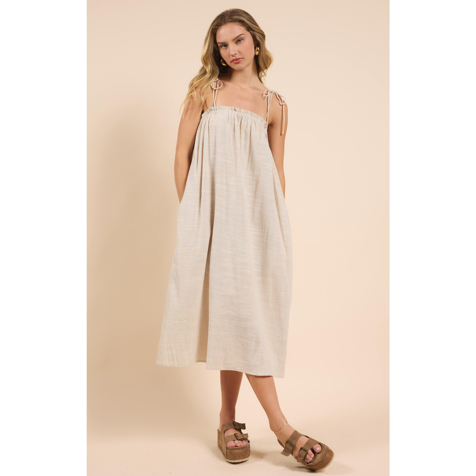Sadie Sage SS Mojave Tie Strap Midi Dress