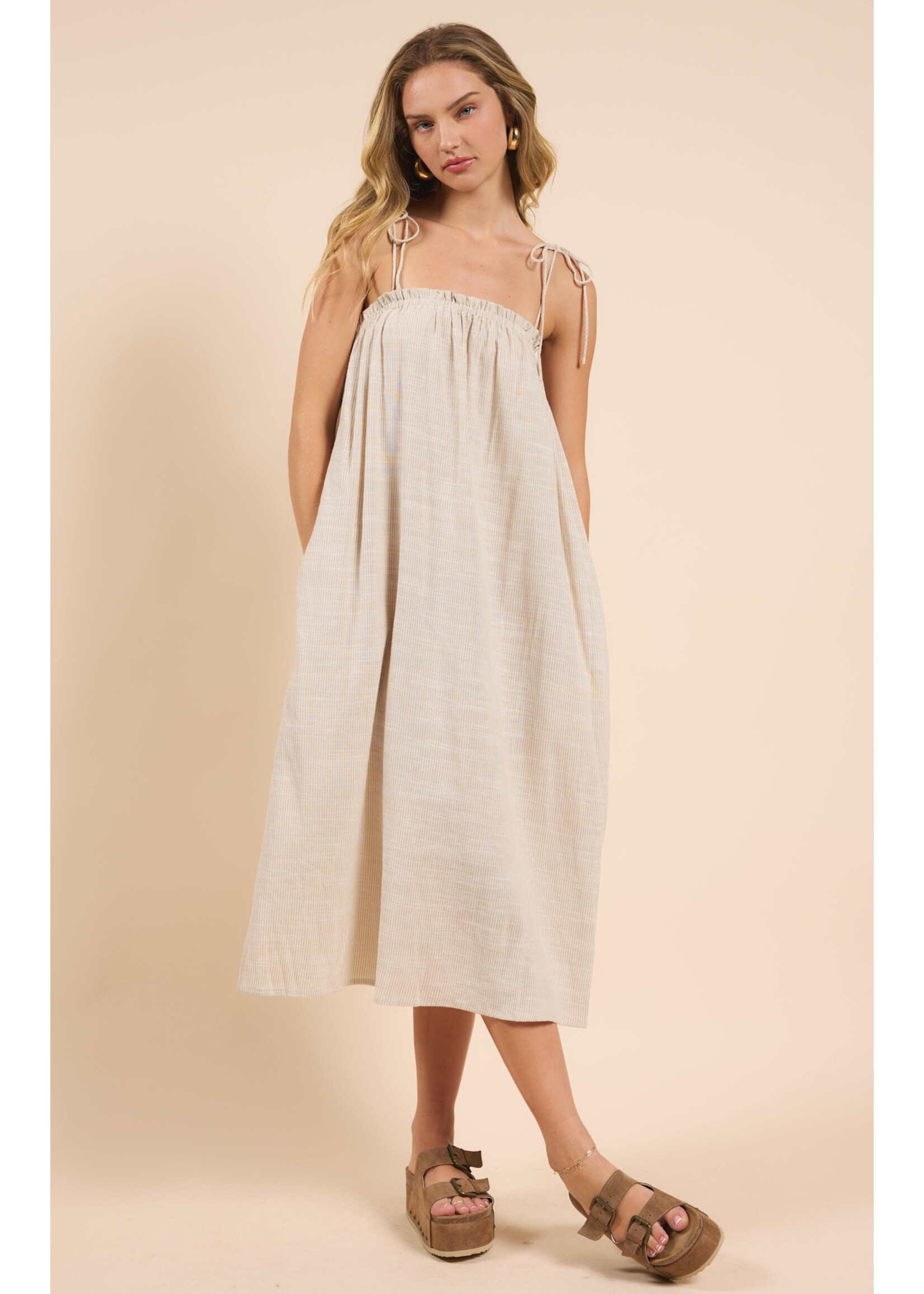 Sadie Sage SS Mojave Tie Strap Midi Dress