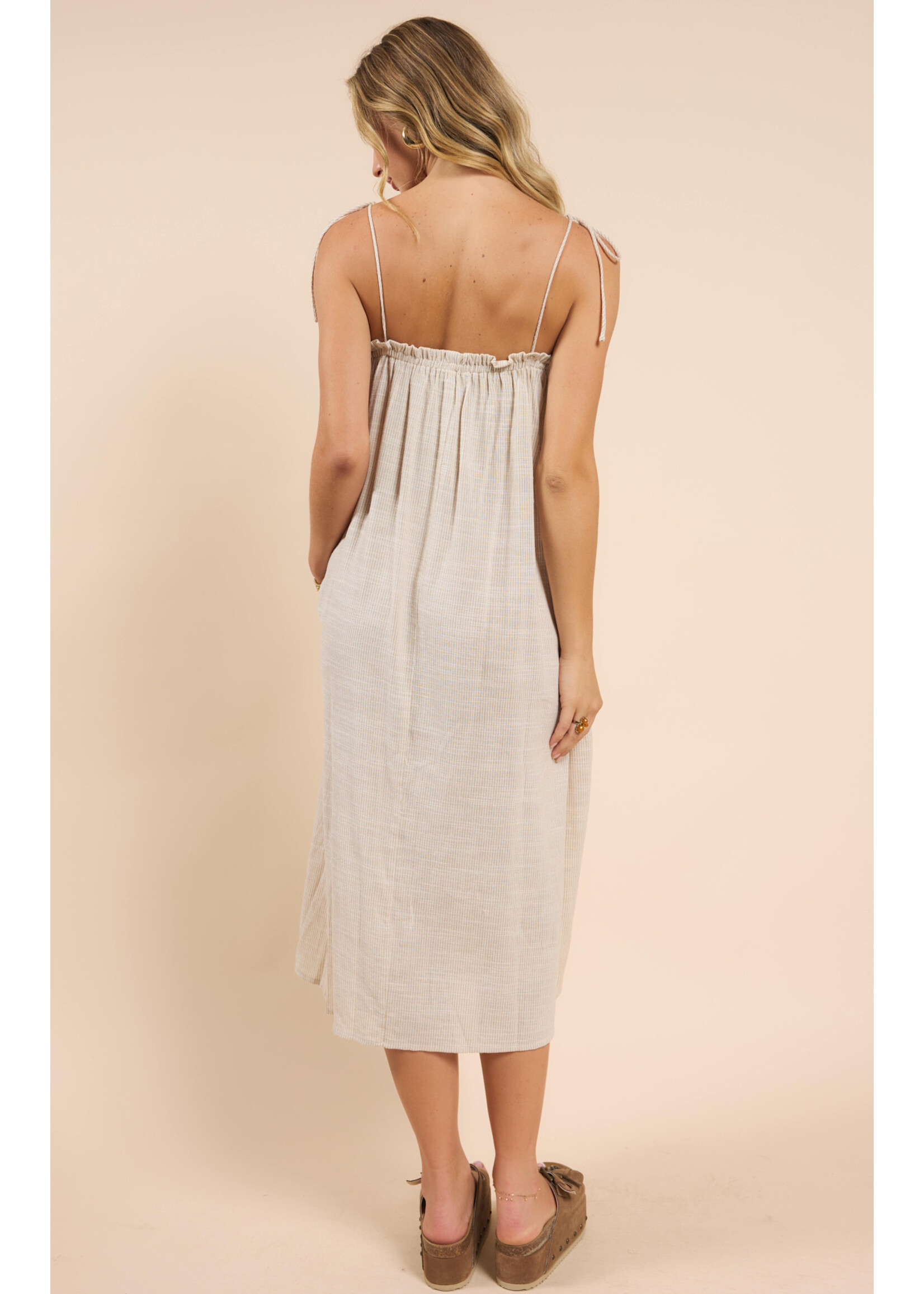 Sadie Sage SS Mojave Tie Strap Midi Dress