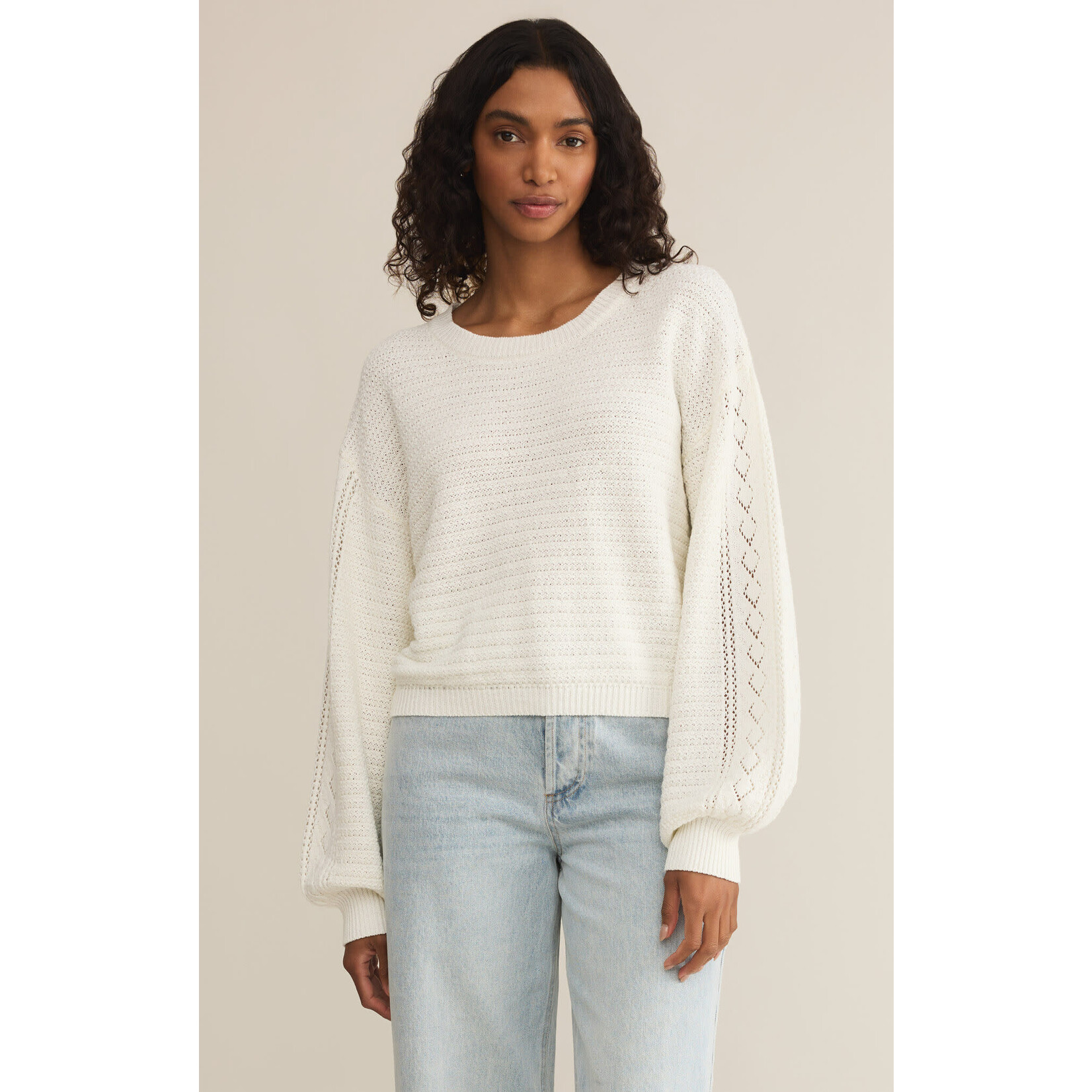 Z Supply Whitnet Crochet Sweater