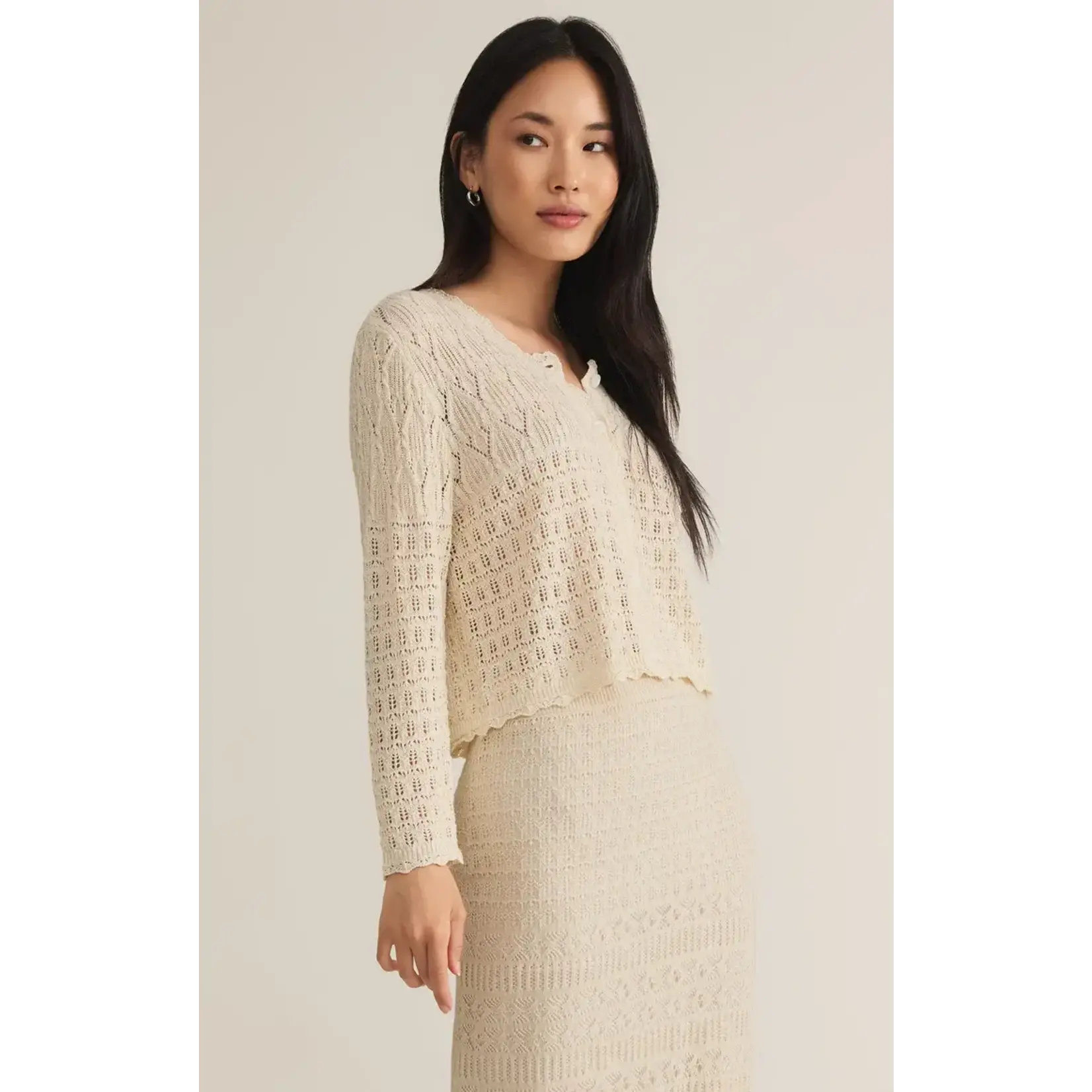 Z Supply Cardi Crochet Sweater