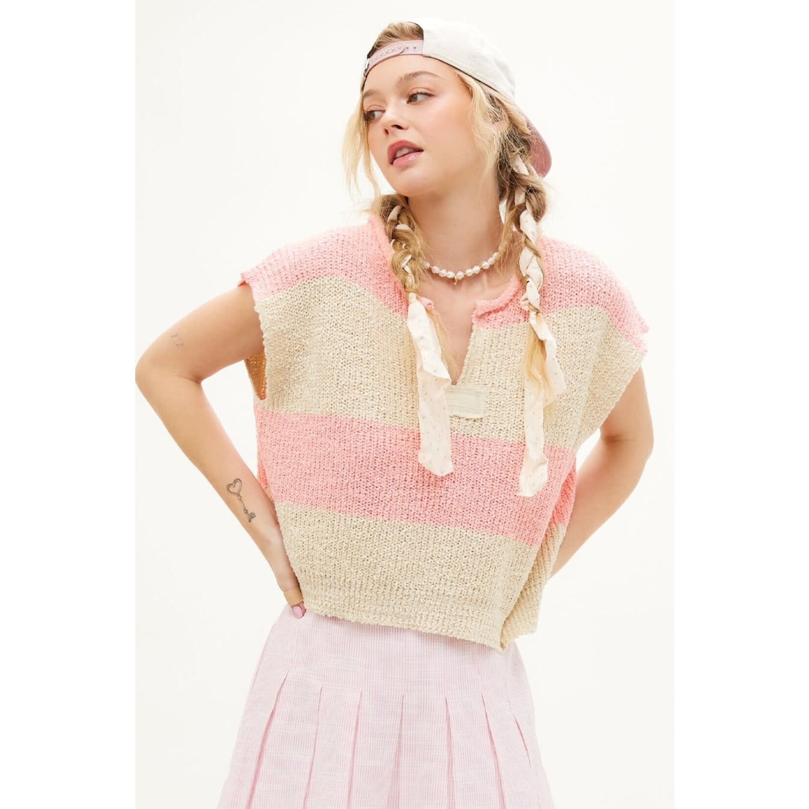 Illa Illa Illa Striped Sleeveless Sweater