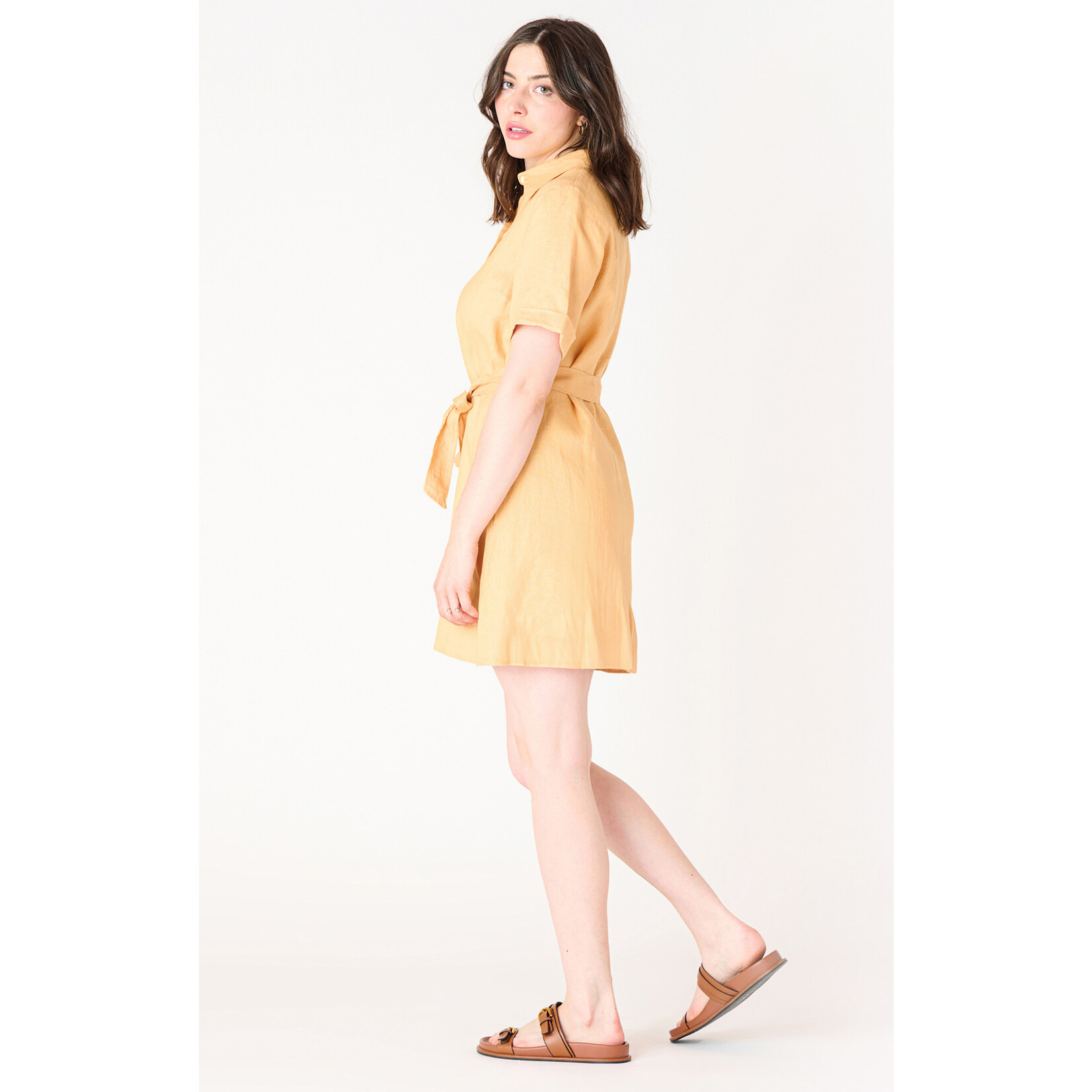 Dex Dex  Soft Apricot Dress