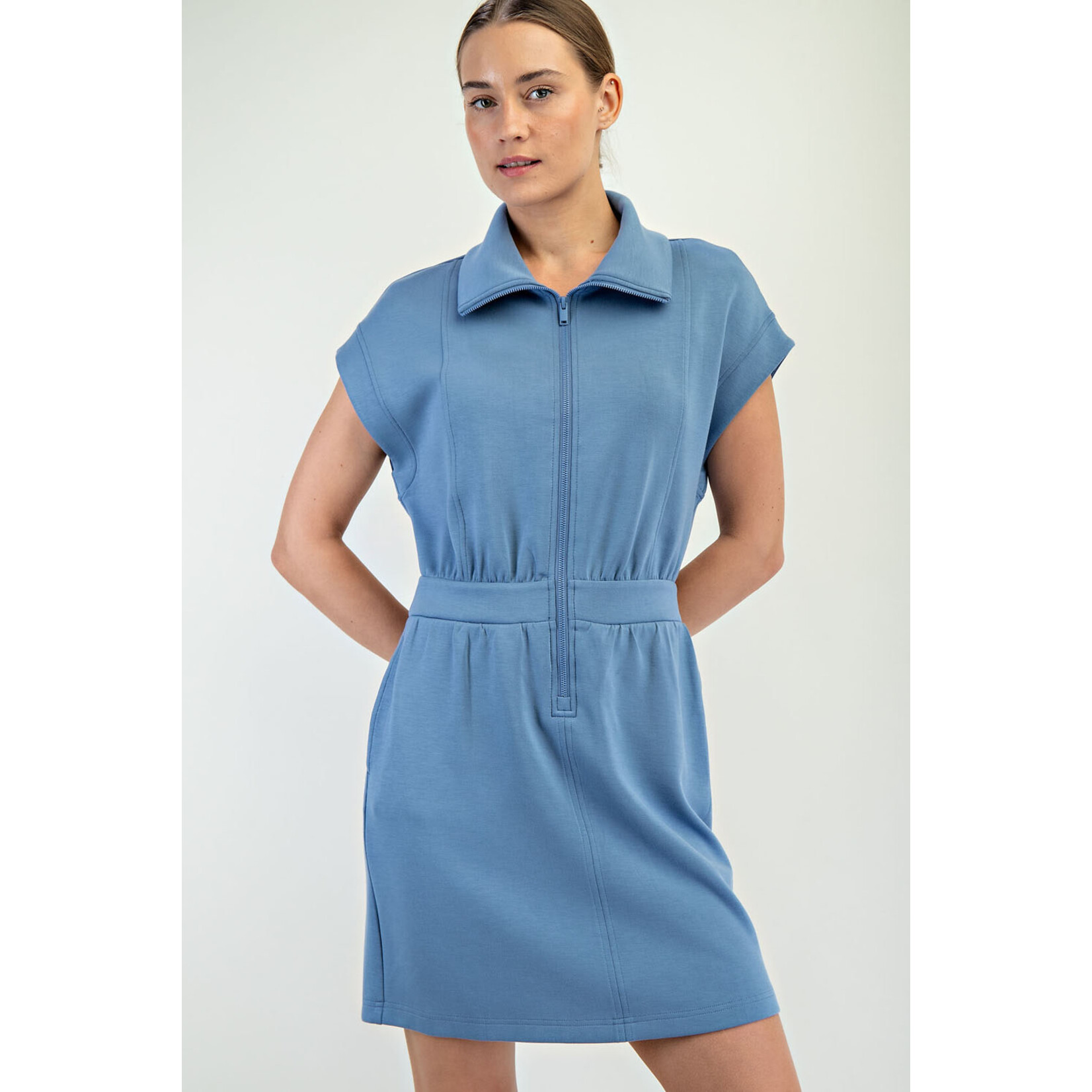 Rae Mode RM Scuba Half Zip Dress