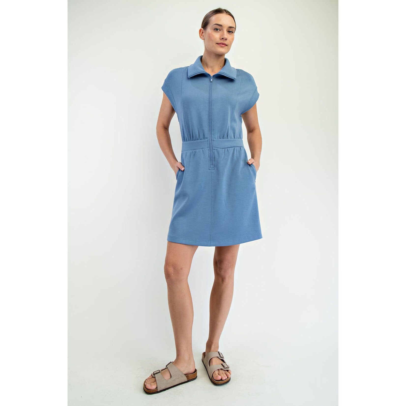 Rae Mode RM Scuba Half Zip Dress