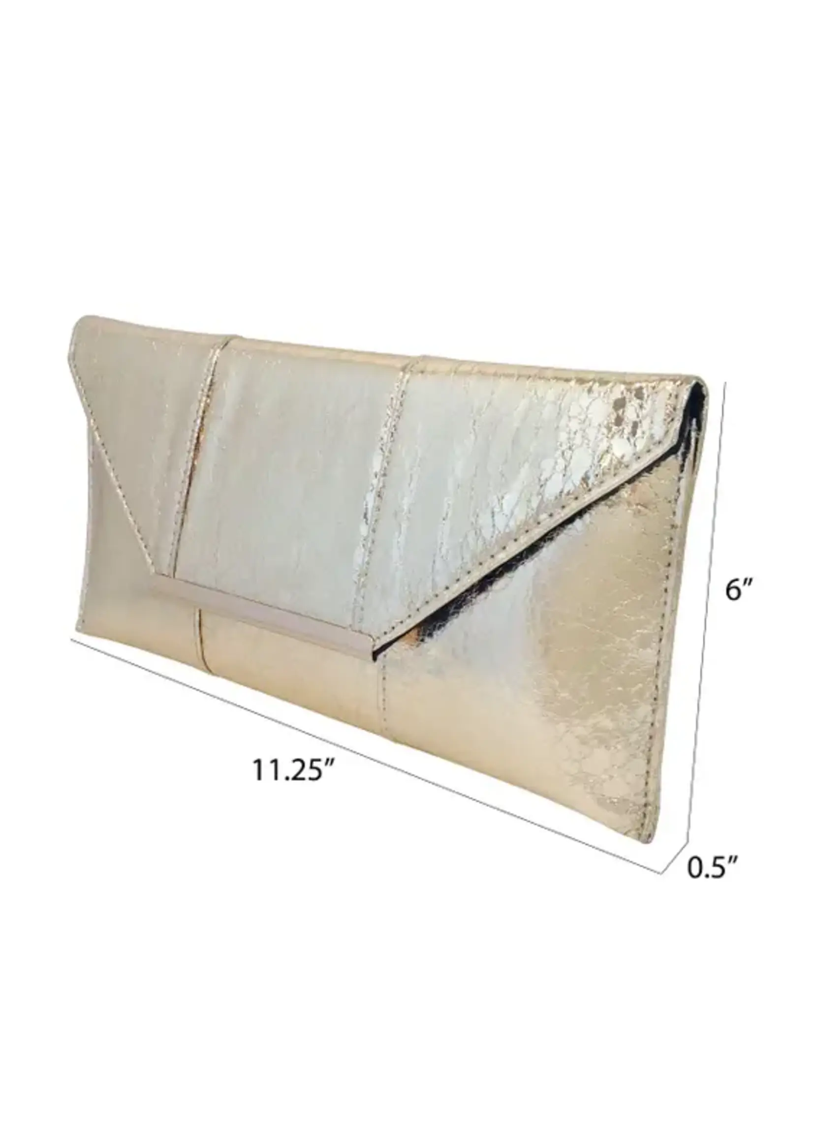 JNB Metallic Evening Clutch