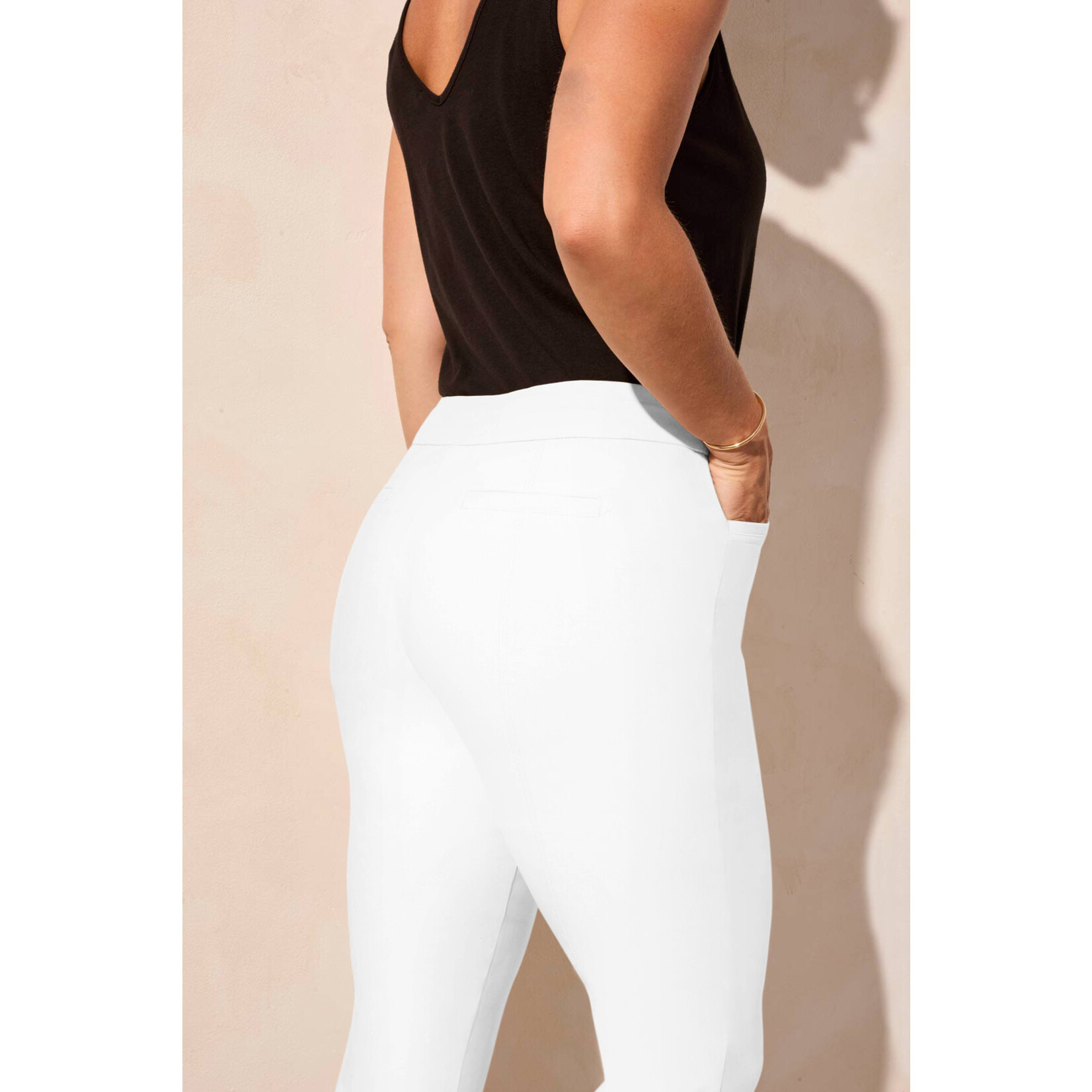 Tribal T White Pull on Pant