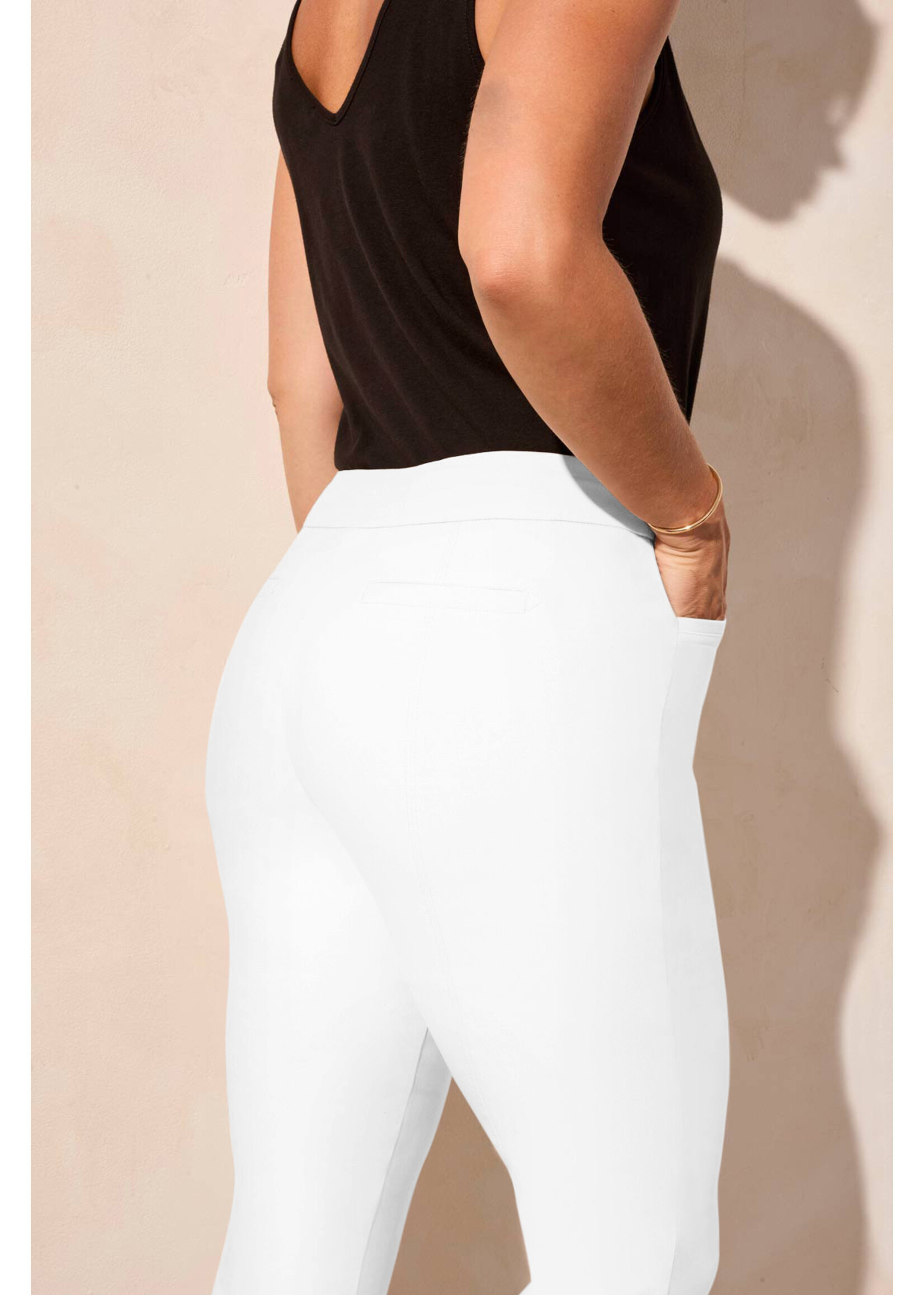 Tribal T White Pull on Pant