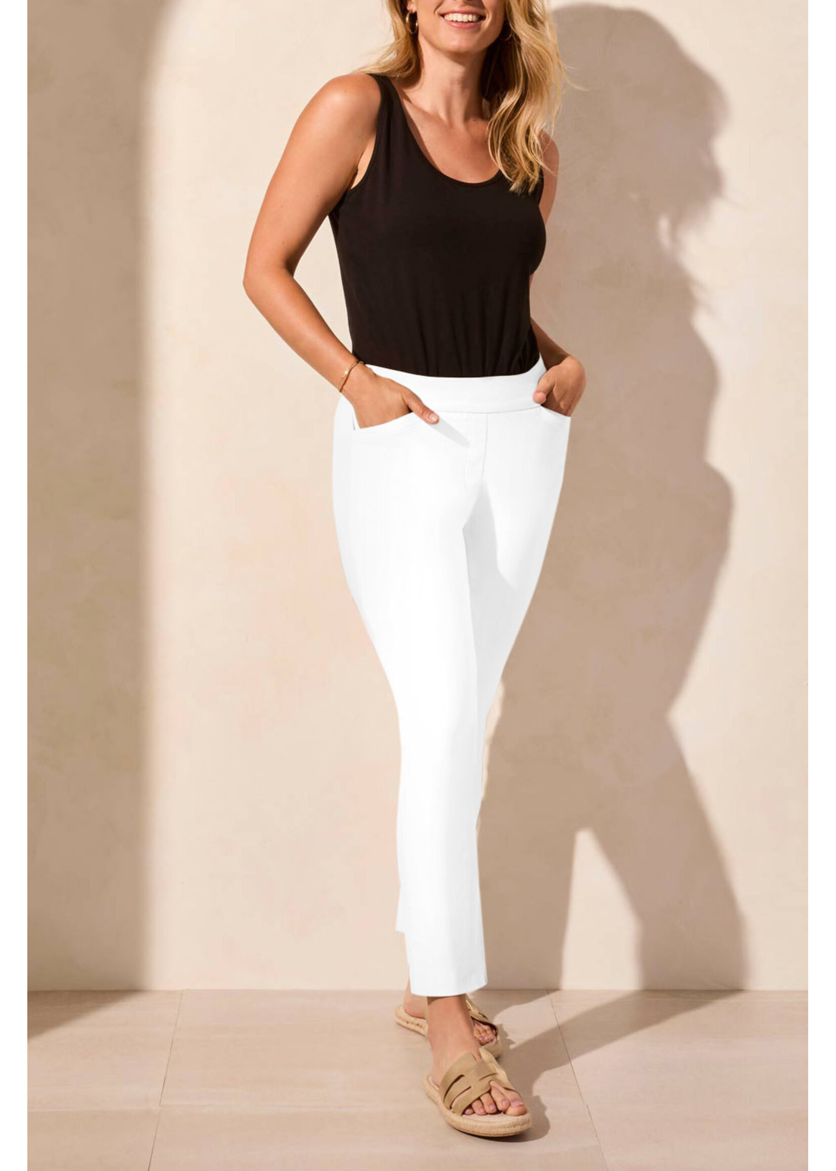 Tribal T White Pull on Pant