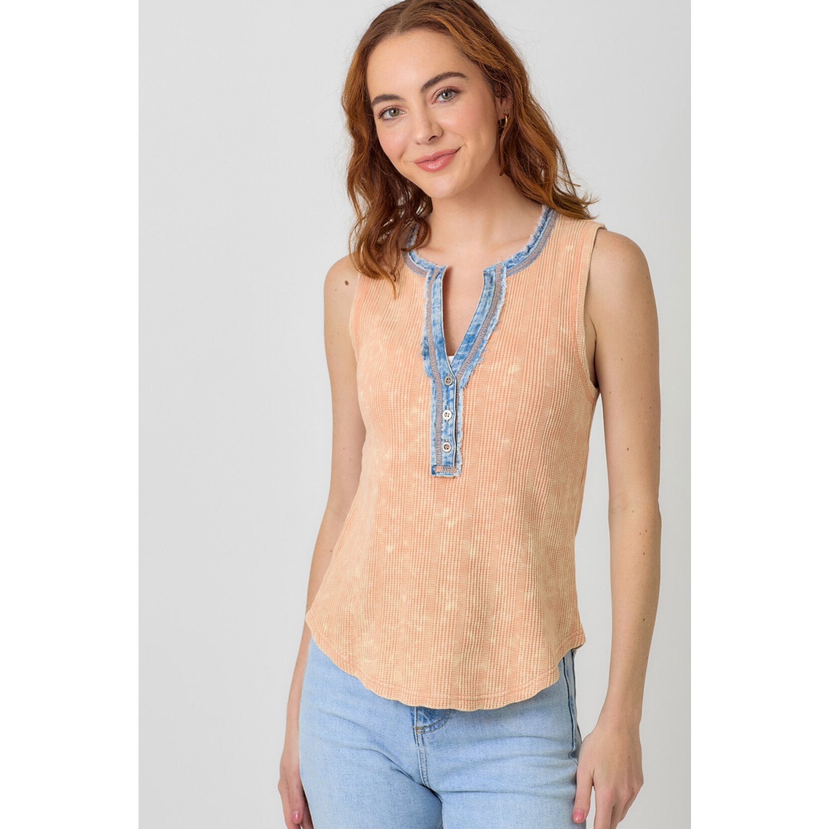 Mystree Mys Washed Thermal Tank