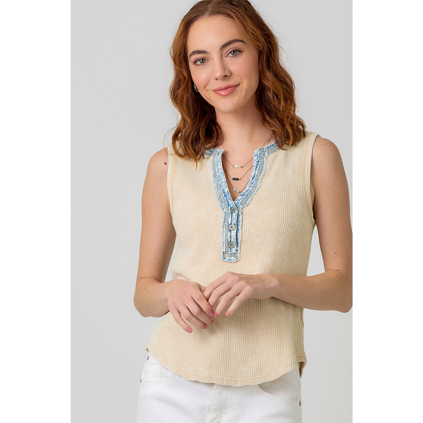 Mystree Mys Washed Thermal Tank