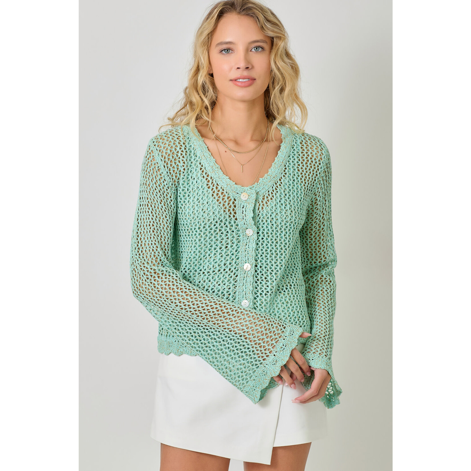 Mystree Mst Crochet Cardi