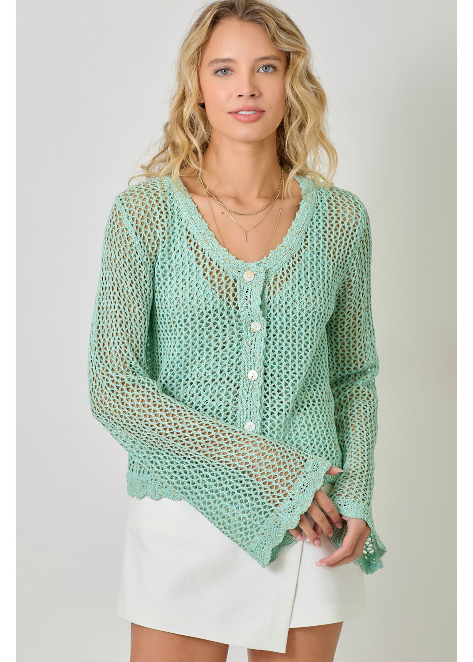 Mystree Mst Crochet Cardi