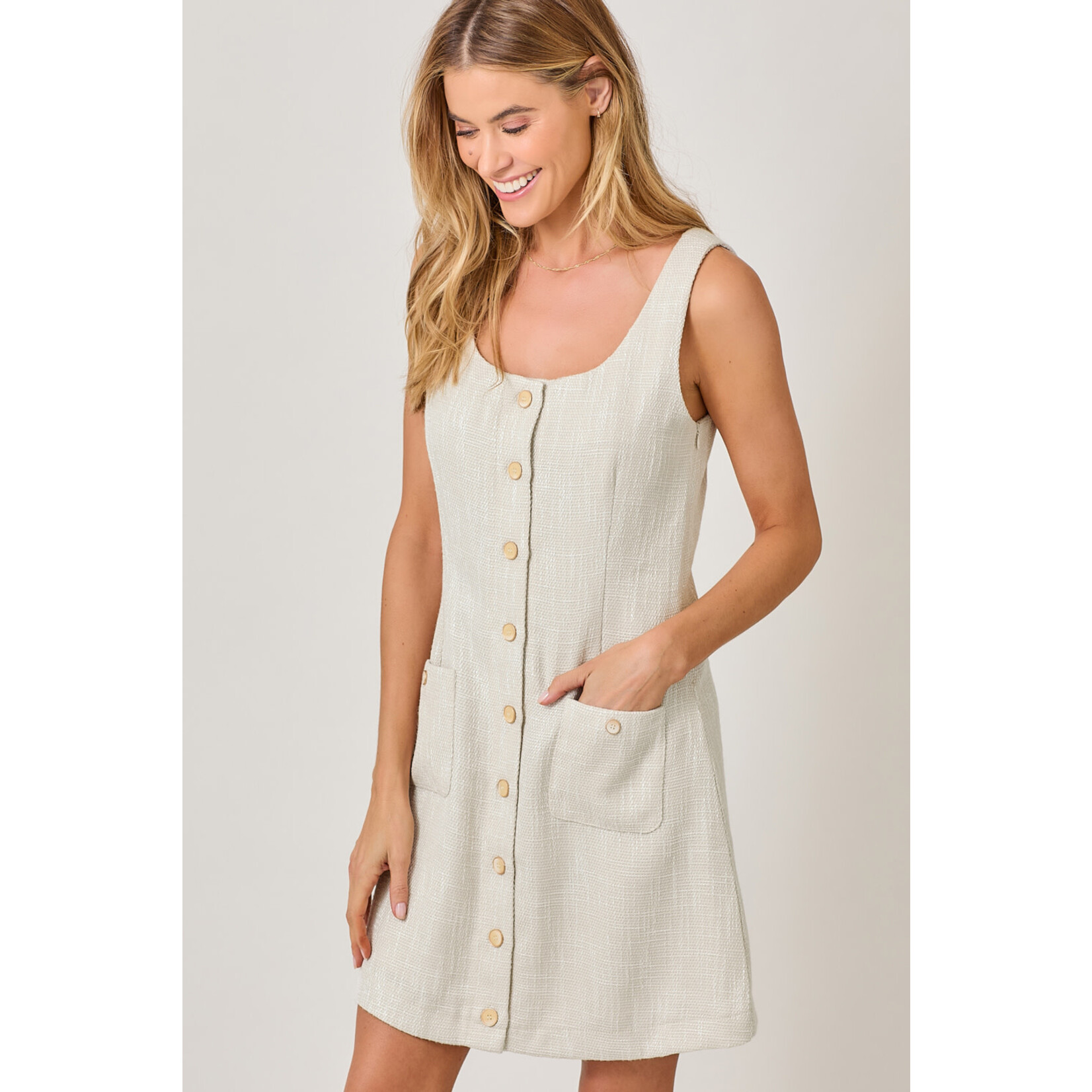 Mystree Mys Ivory Shift Dress