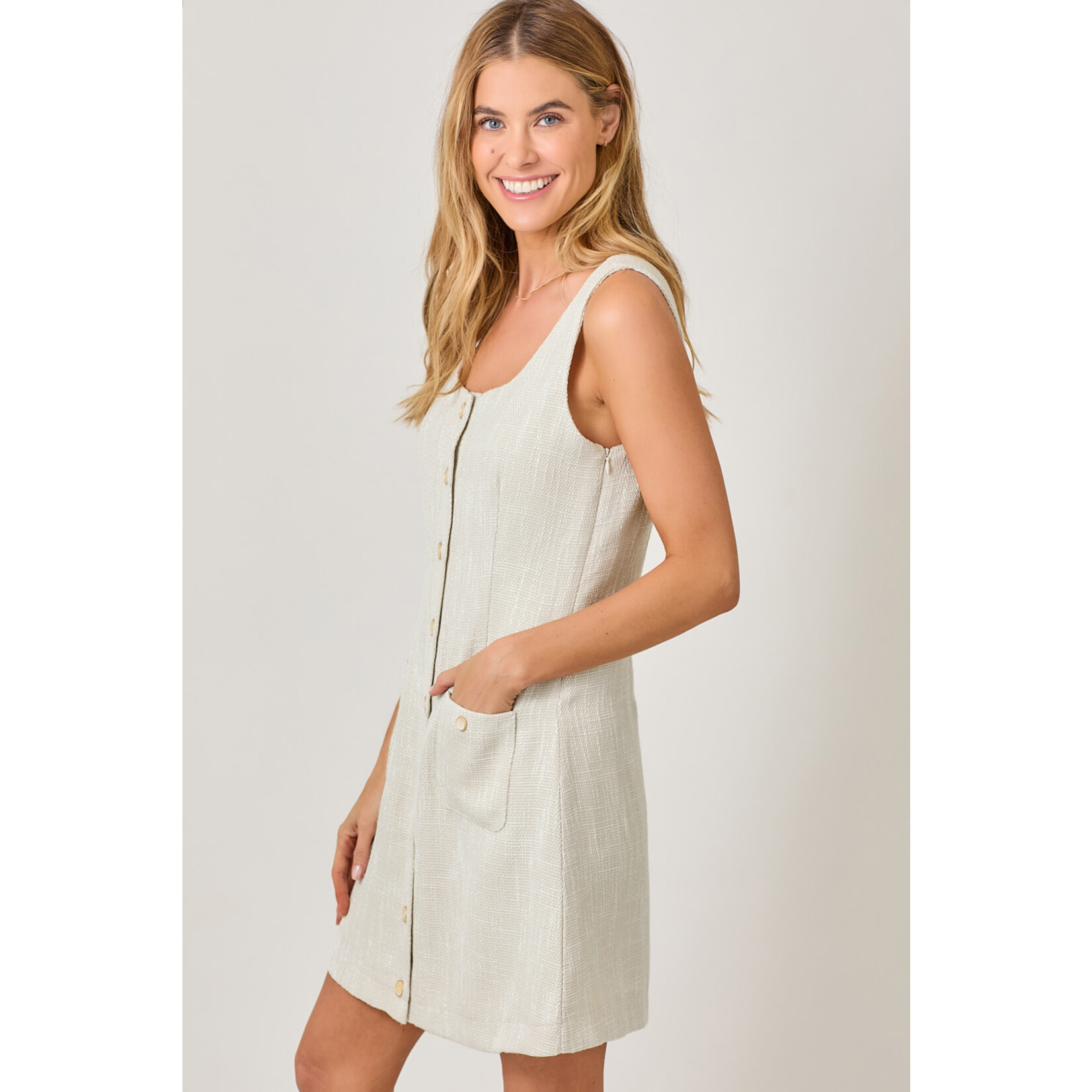 Mystree Mys Ivory Shift Dress