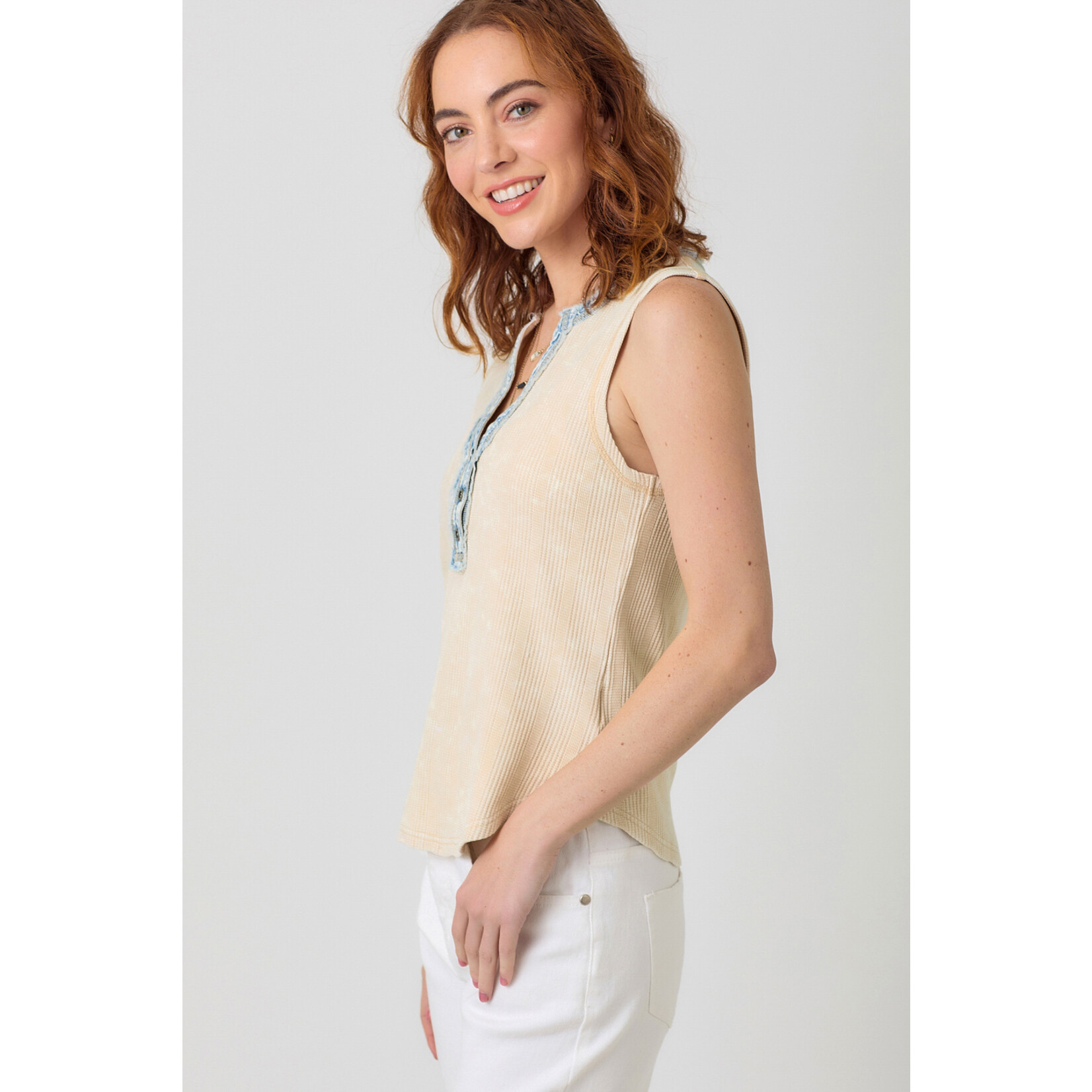 Mystree Mys Washed Thermal Tank