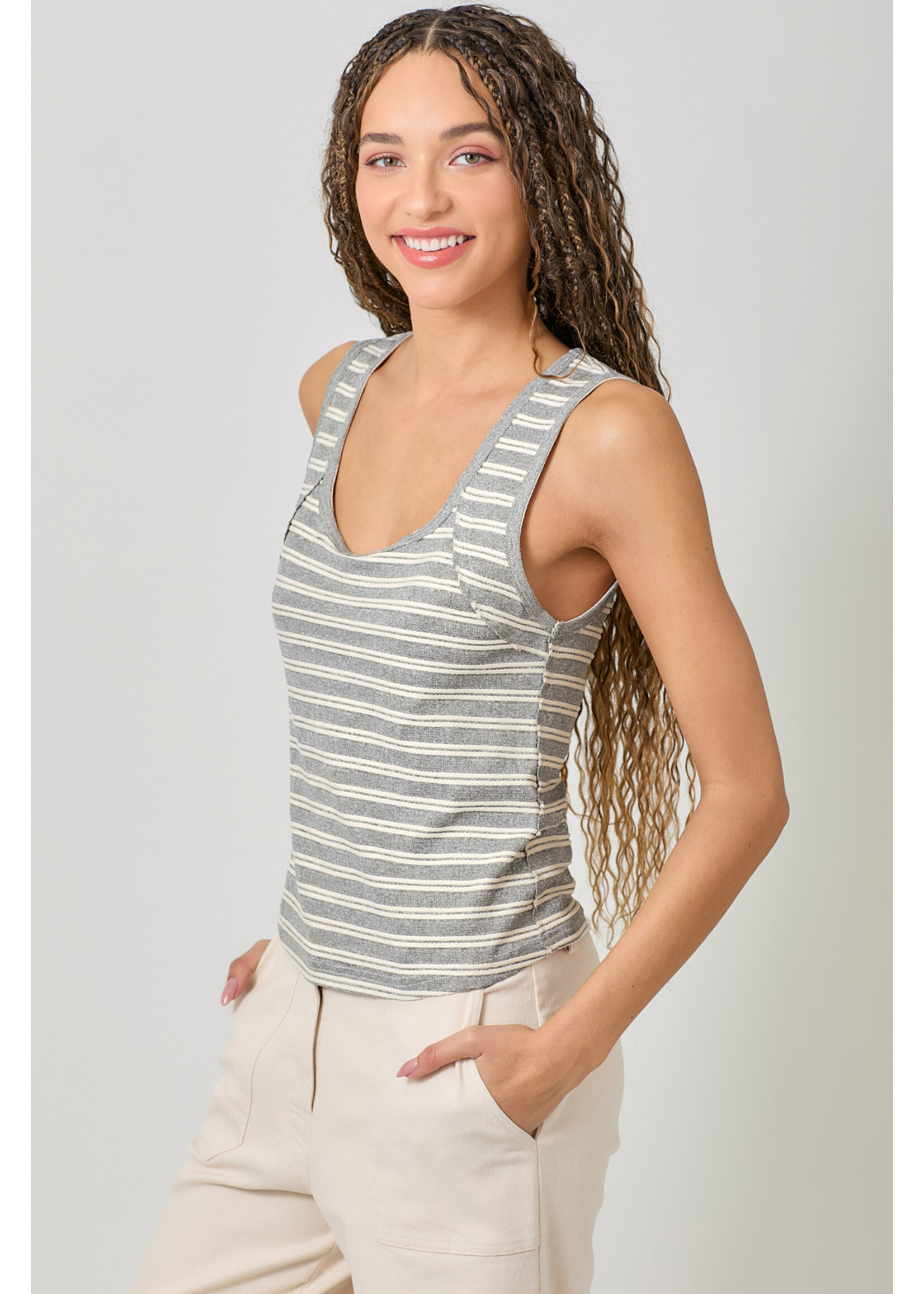 Mystree Mys Raw Edge Tank