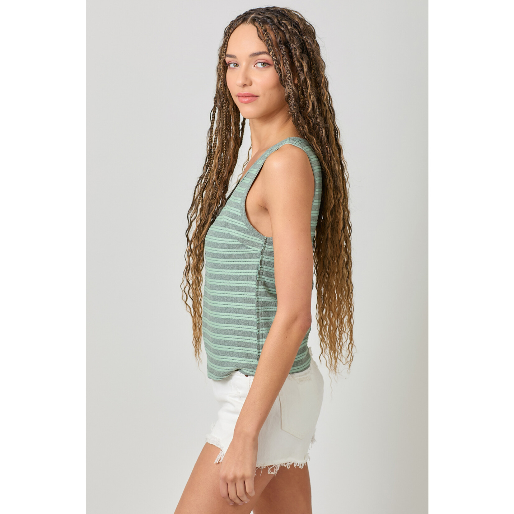 Mystree Mys Raw Edge Tank