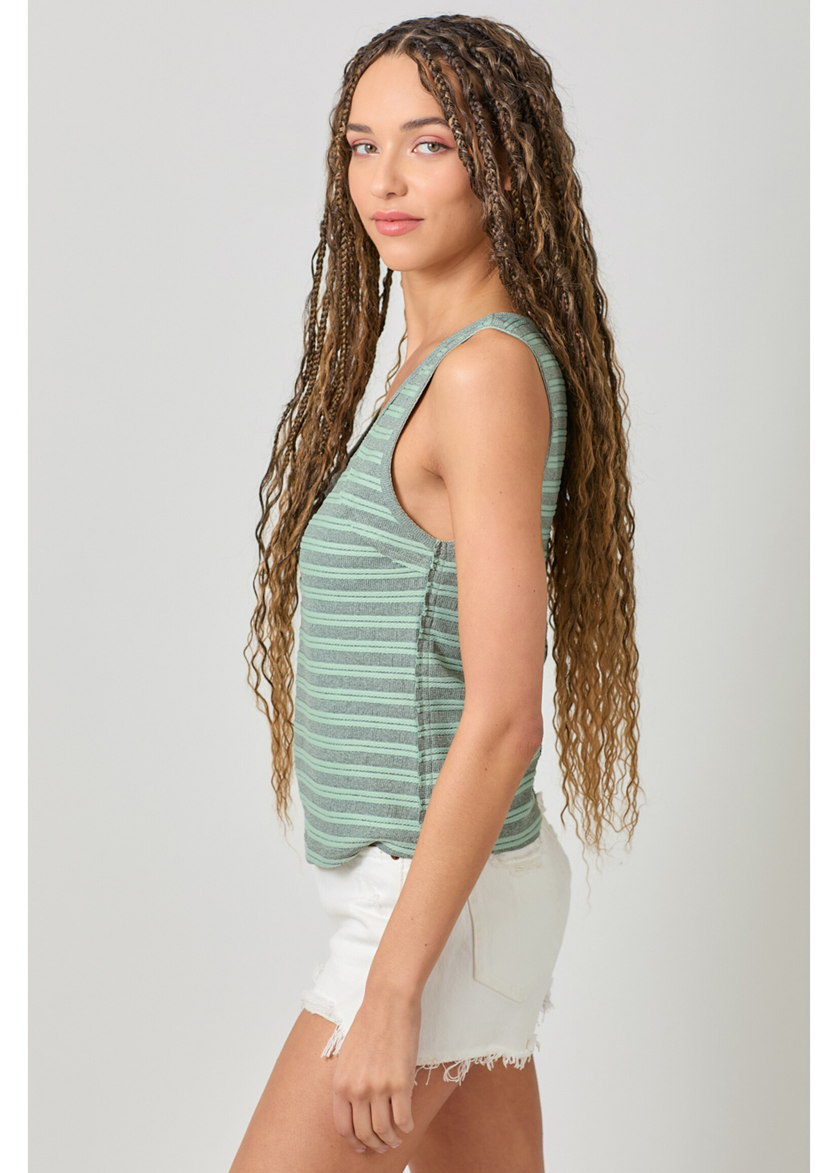 Mystree Mys Raw Edge Tank