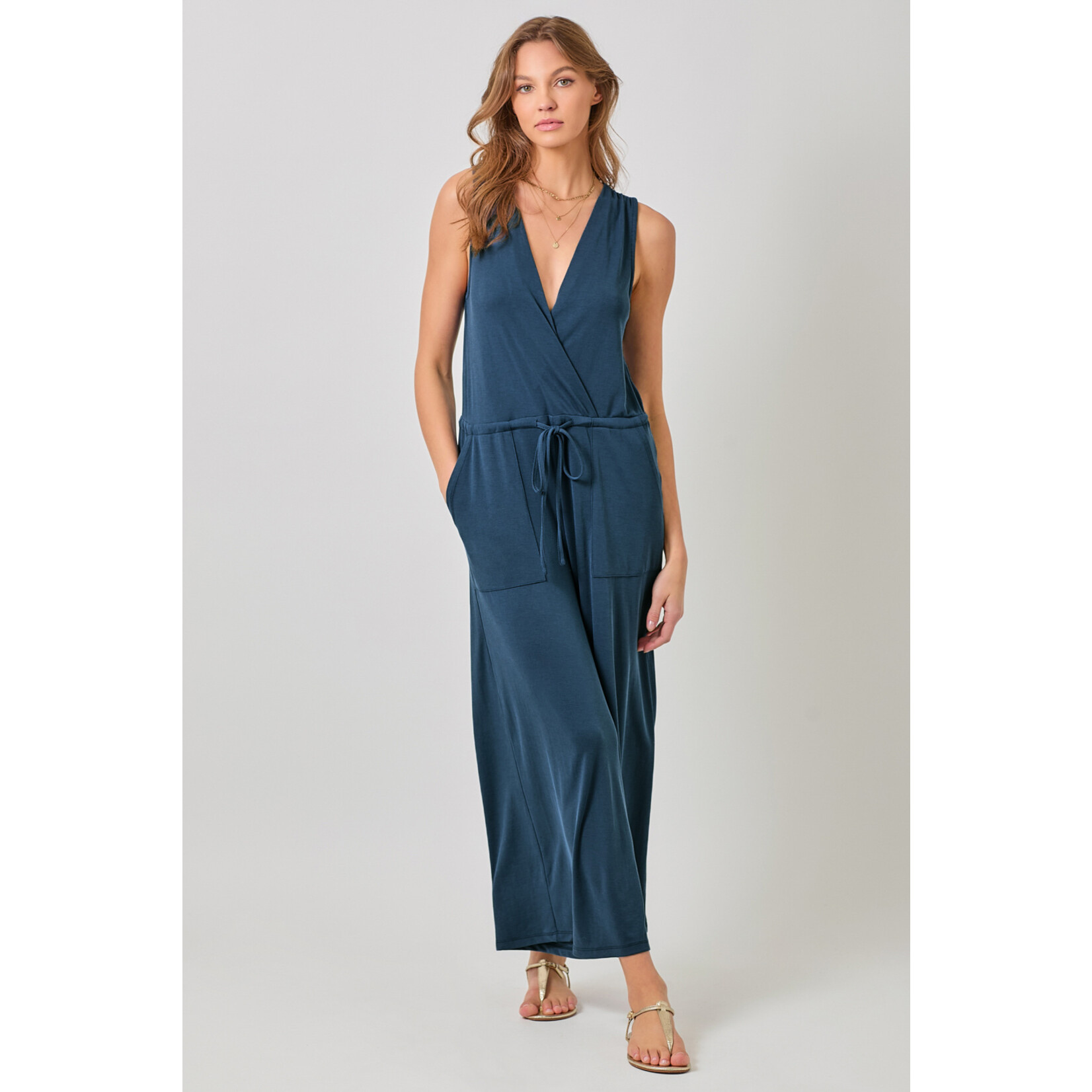 Mystree Myst Surplice Jumpsuit