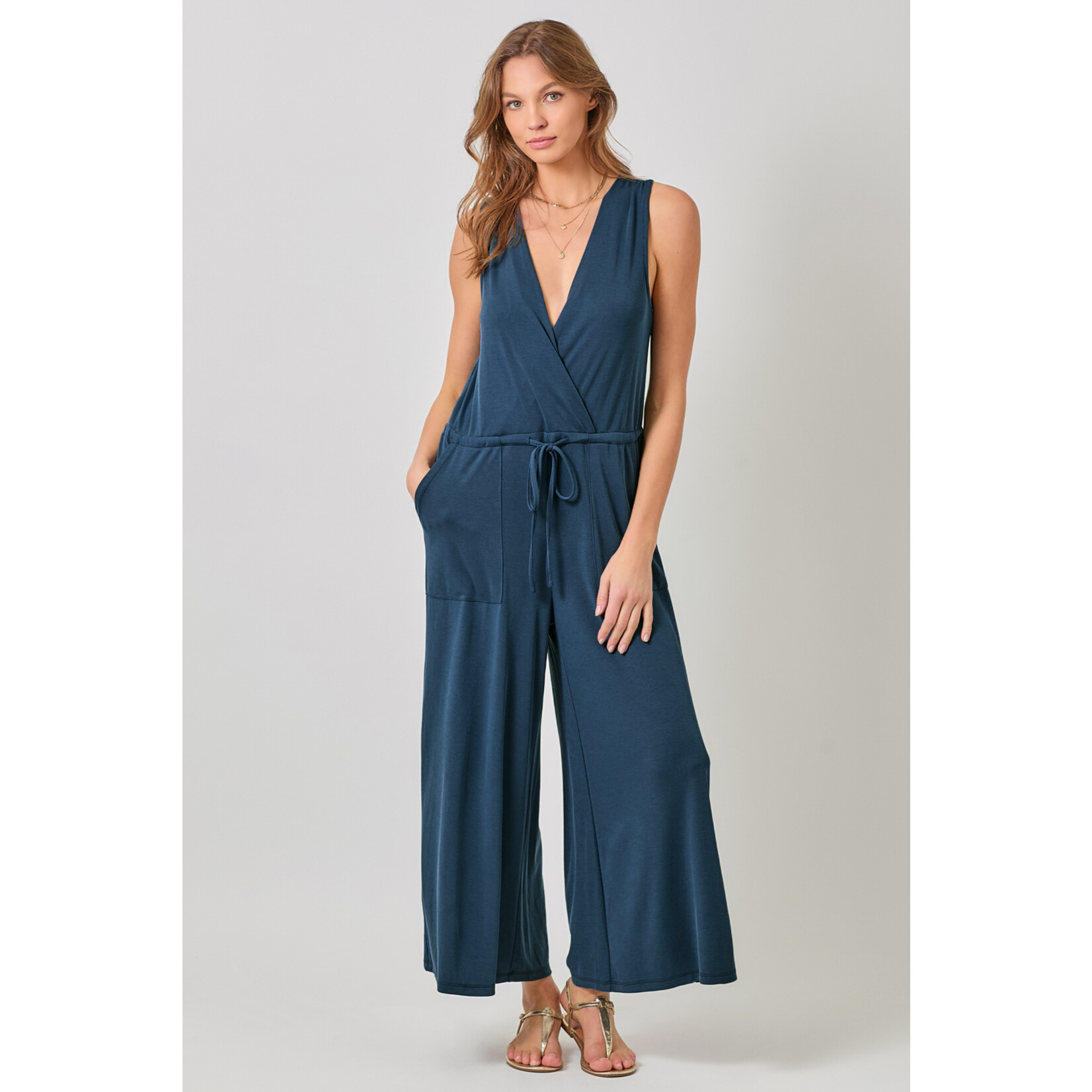 Mystree Myst Surplice Jumpsuit
