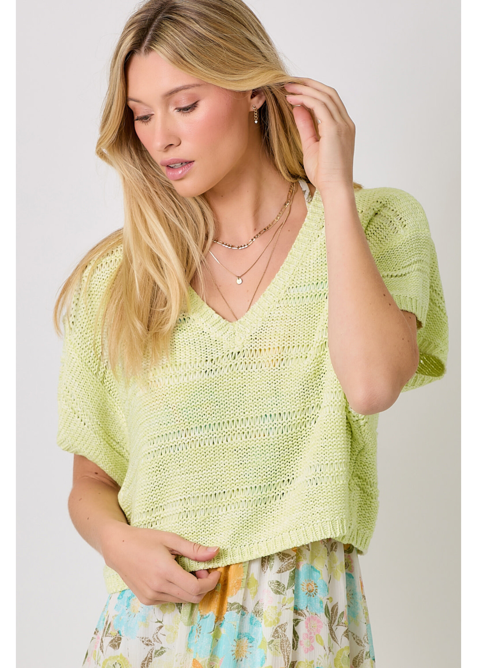 Mystree Mys Relaxed Knit Pullover