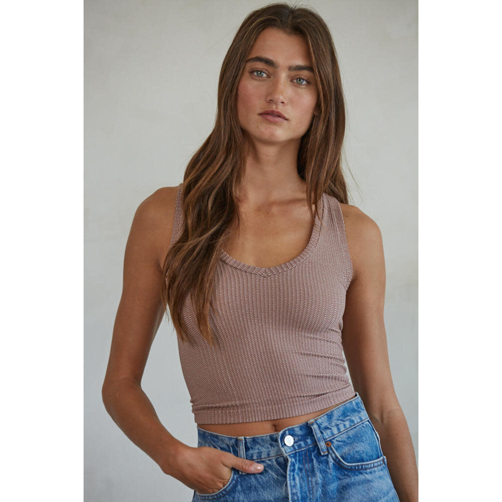 By together BT Textured Two Tone Tank