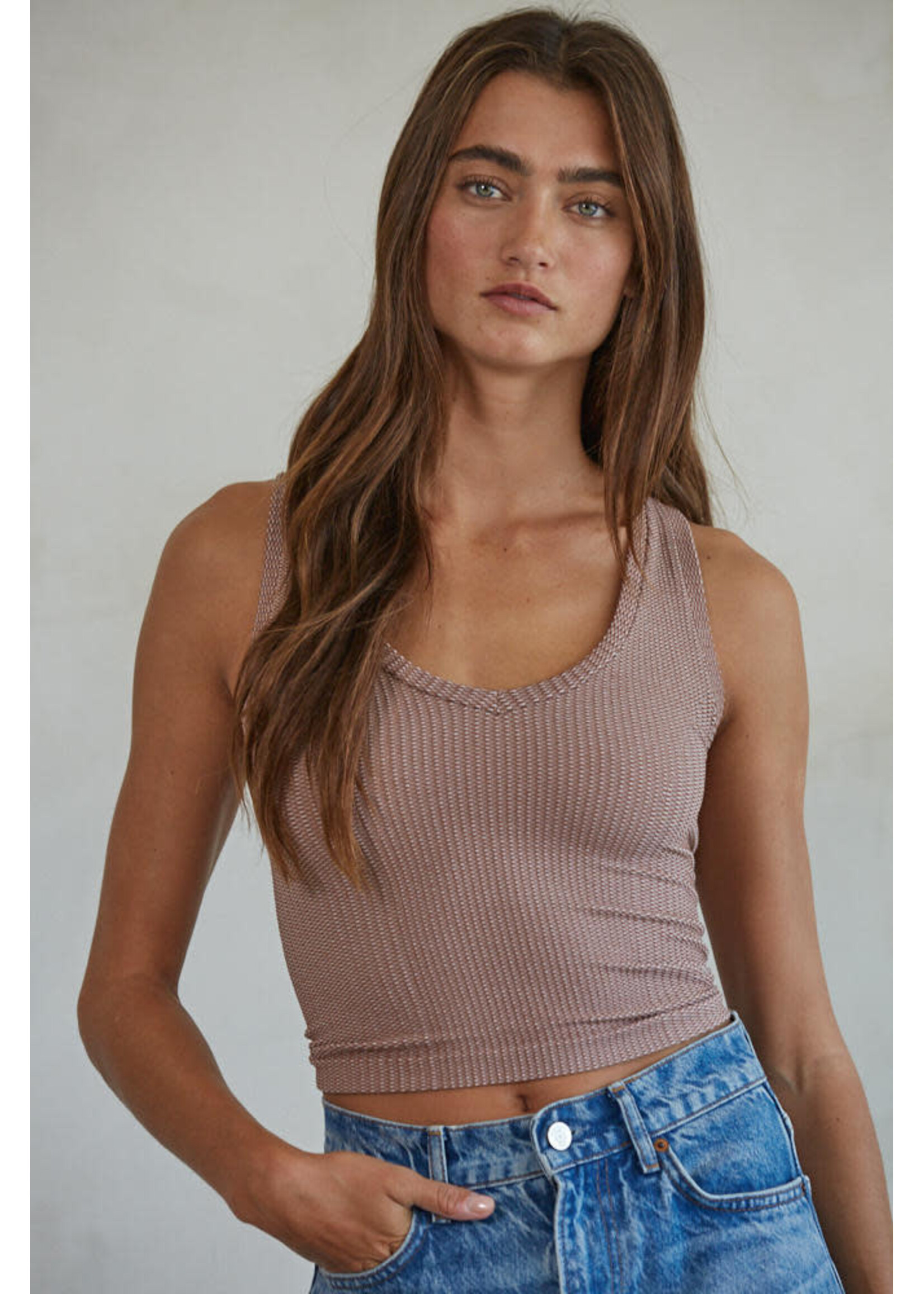 By together BT Textured Two Tone Tank